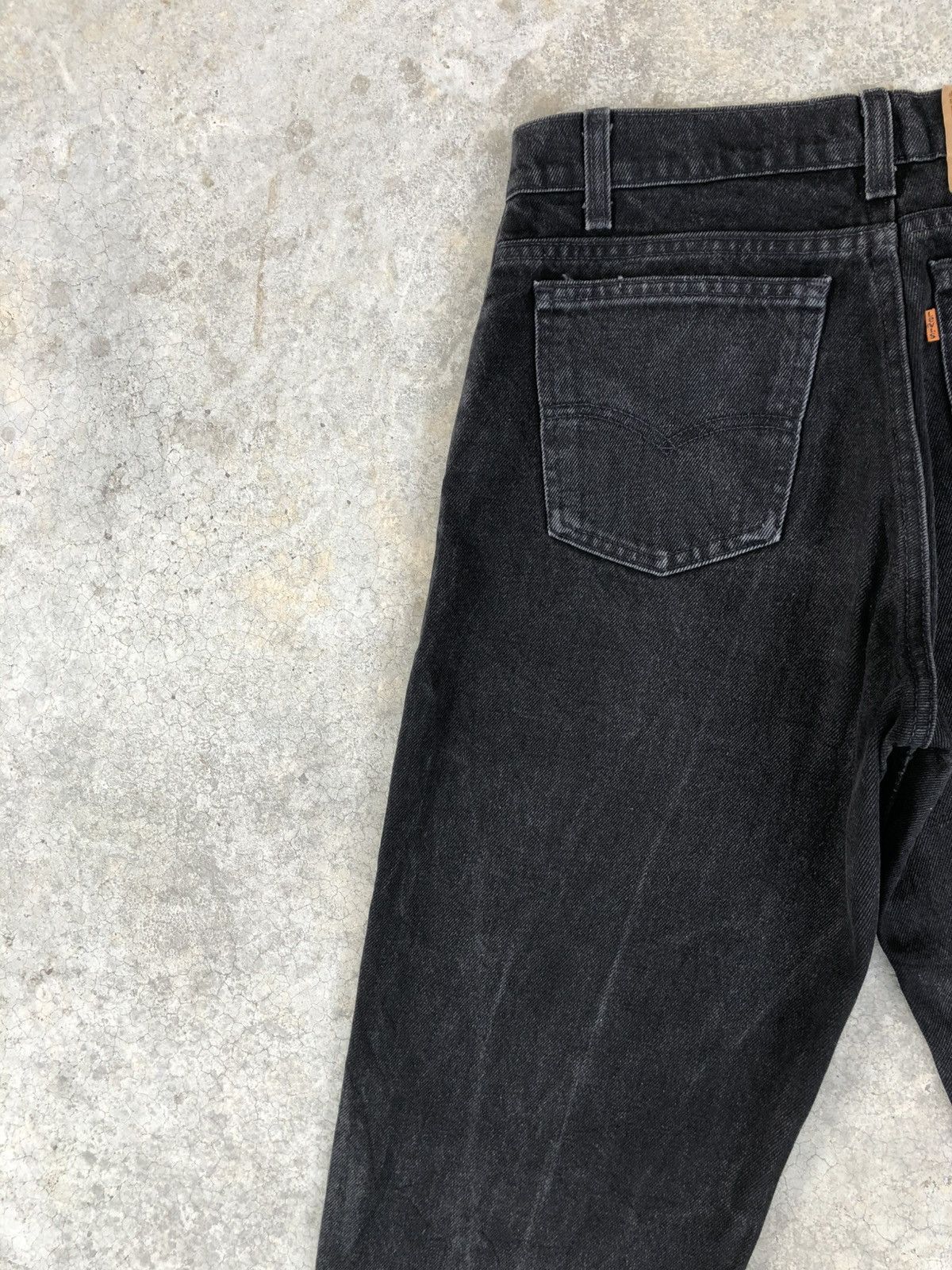 Levi's Vintage 90s Levis Orange Tab Baggy Distressed Jeans 550 Size US 31 - 9 Thumbnail