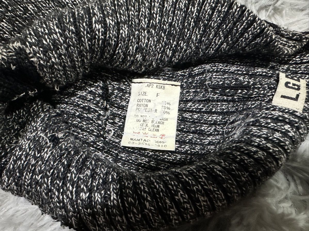 Le Grande Bleu (L.G.B.) 🔥Rare Y2K Archived L.G.B. Slash Knitted Beanie Size ONE SIZE - 12 Thumbnail