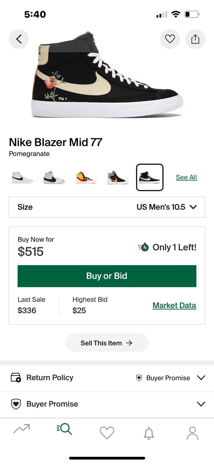 Nike Nike Blazer Mid 77 pomegranate Size US 10.5 / EU 43-44 - 7 Thumbnail