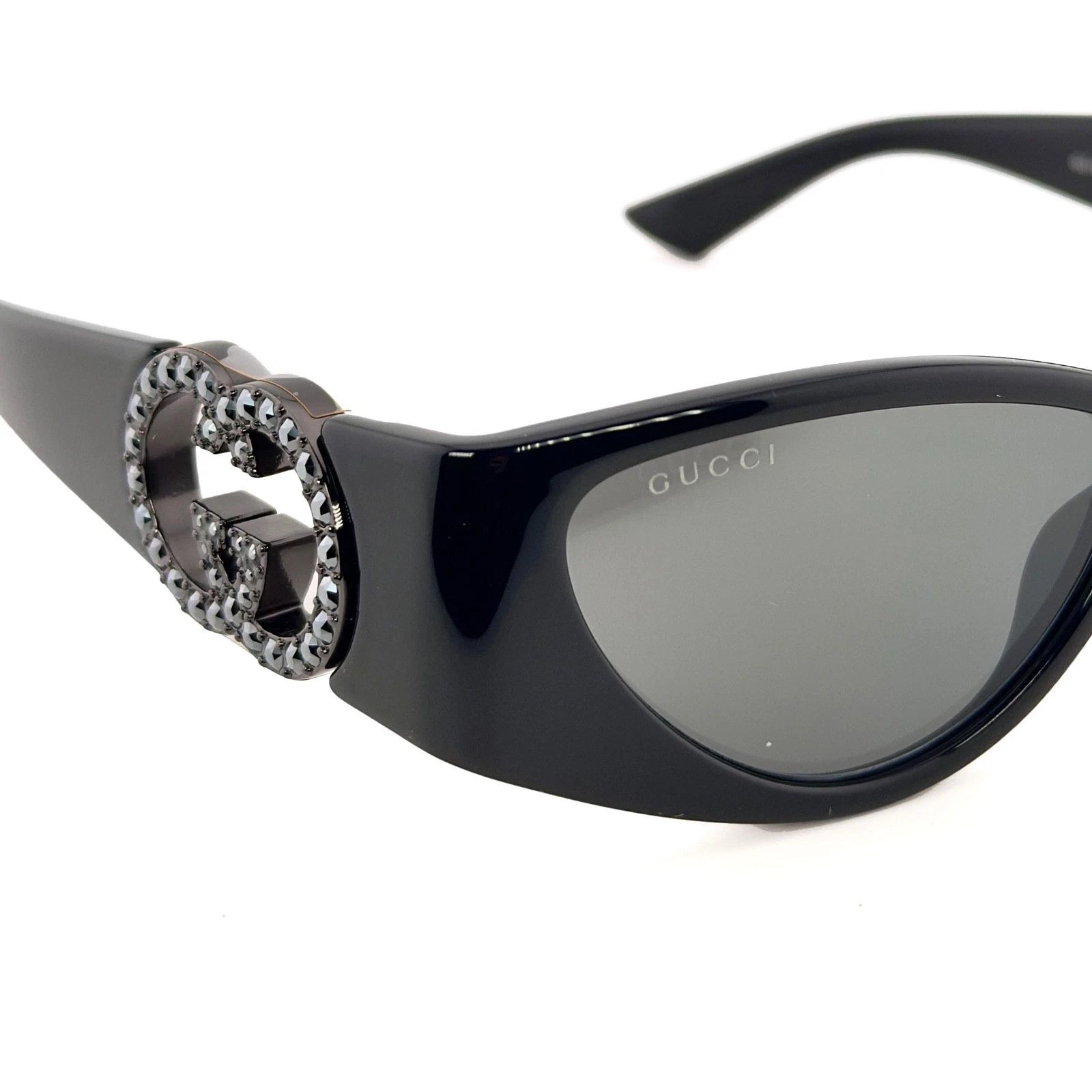 Gucci GUCCI GG1824S Black Cat Mask 1824 GG Logo Sunglasses 004 Size ONE SIZE - 8 Thumbnail