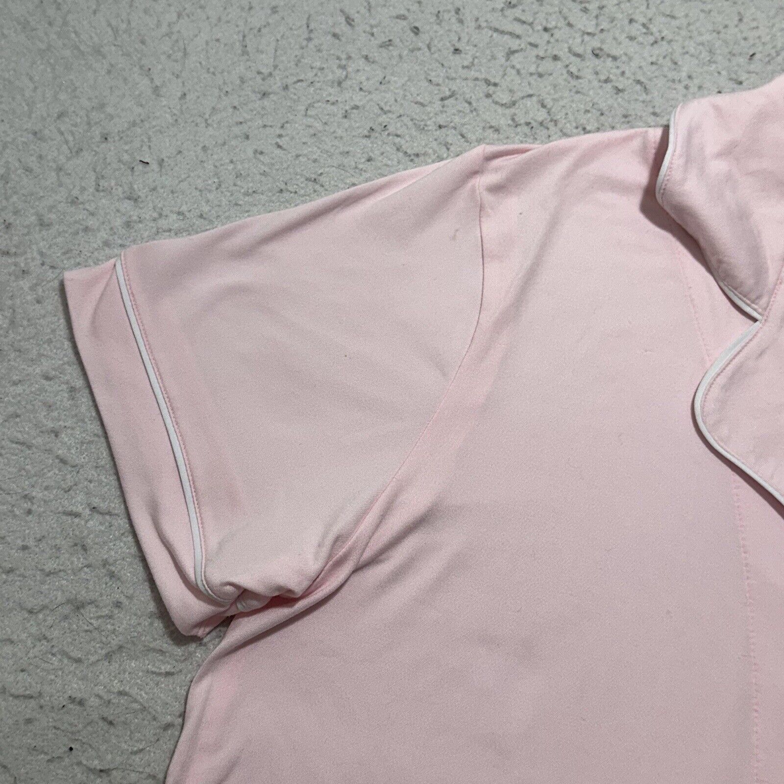 Born Børn XL Button Down Sleep Shirt Lightweight Pink Size XL / US 12-14 / IT 48-50 - 4 Thumbnail