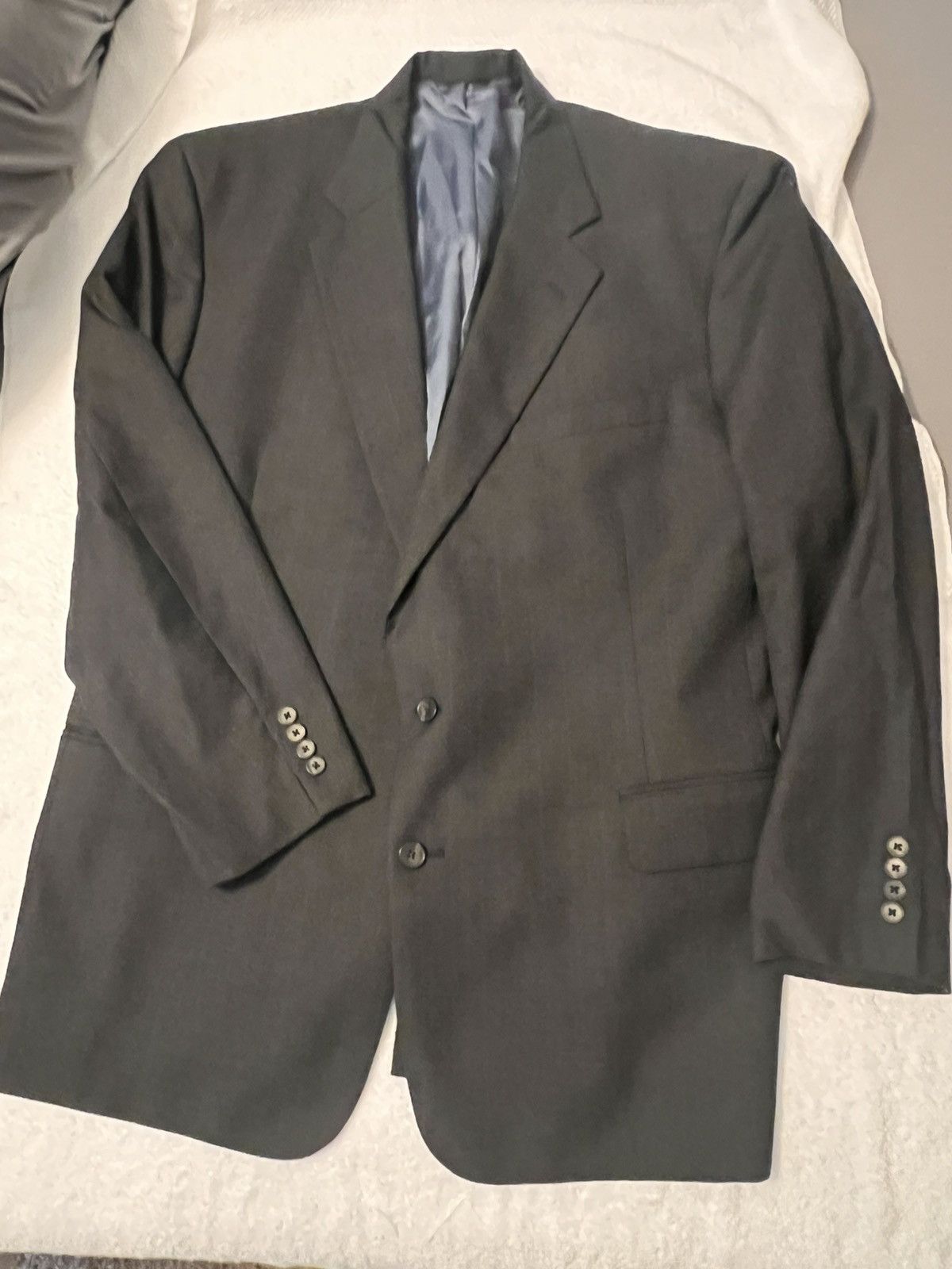Other INNOCENTI ORO CUSTOM CHARCOAL GREY 2 PC SUIT MENS- VINTAGE Size 46L - 2 Thumbnail
