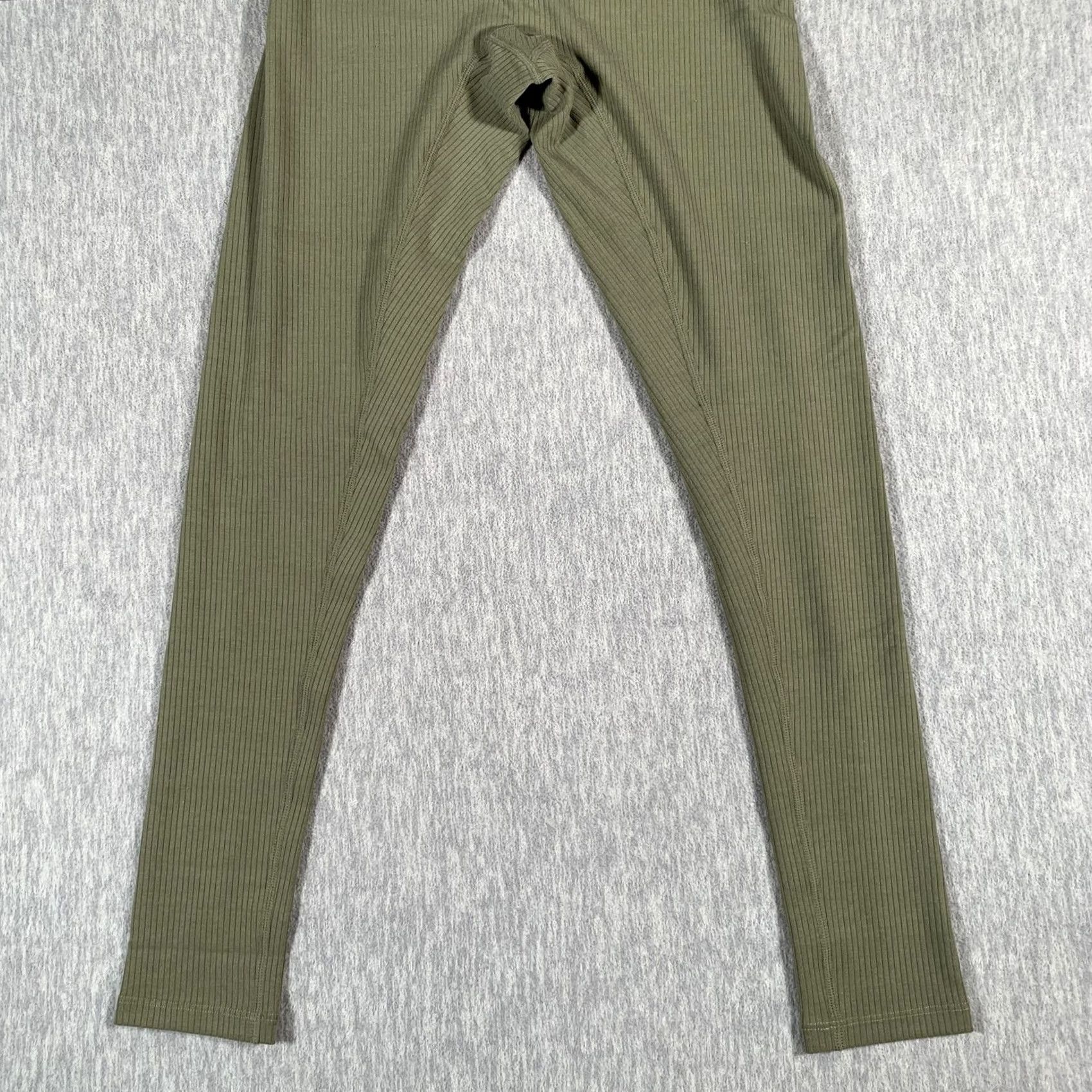 Olive BYLT Womens Small Olive Green Rib High-Waist Legging Pants Yoga Activewear Size 28" / US 6 / IT 42 - 3 Thumbnail