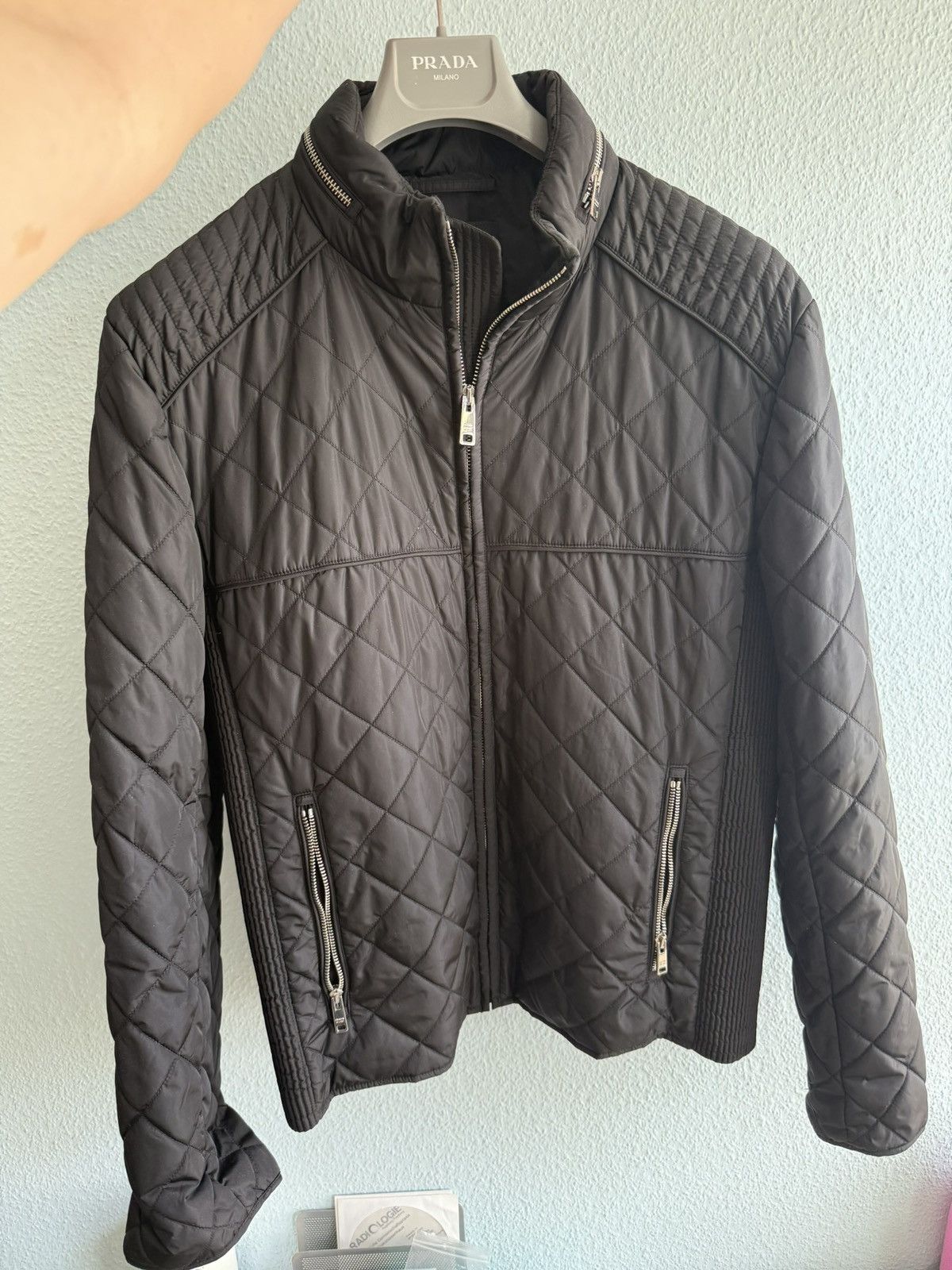 Prada Prada Quilted Zip Jacket Size US L / EU 52-54 / 3 - 1 Thumbnail