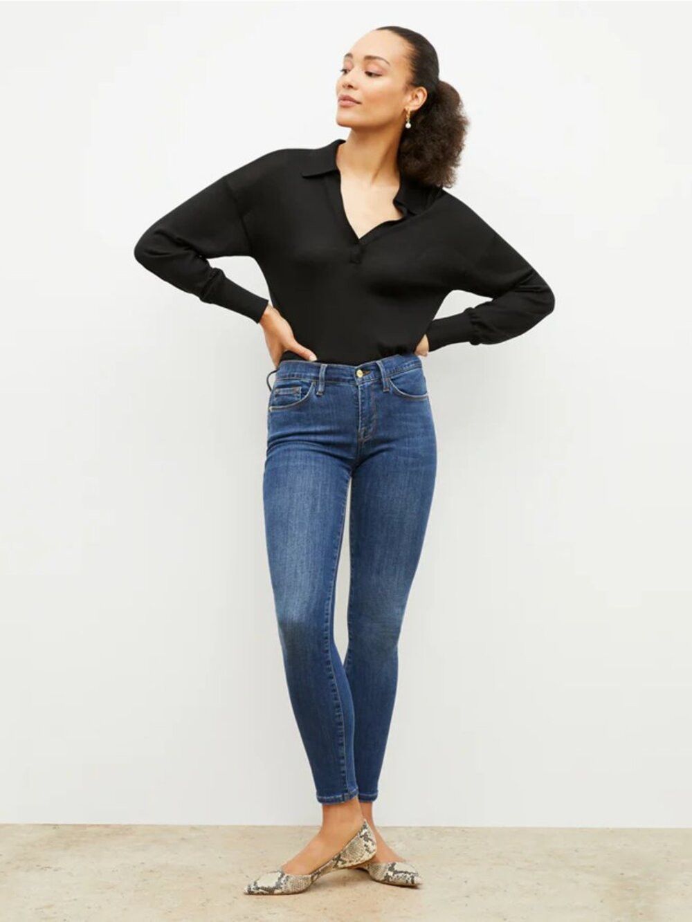 Frame FRAME Denim Le Skinny De Jeanne Jeans In Dublin Size 26 Size 26" / US 2 / IT 38 - 1 Thumbnail