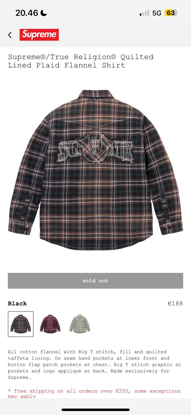 Supreme × True Religion Supreme x True Religion flannel | Grailed