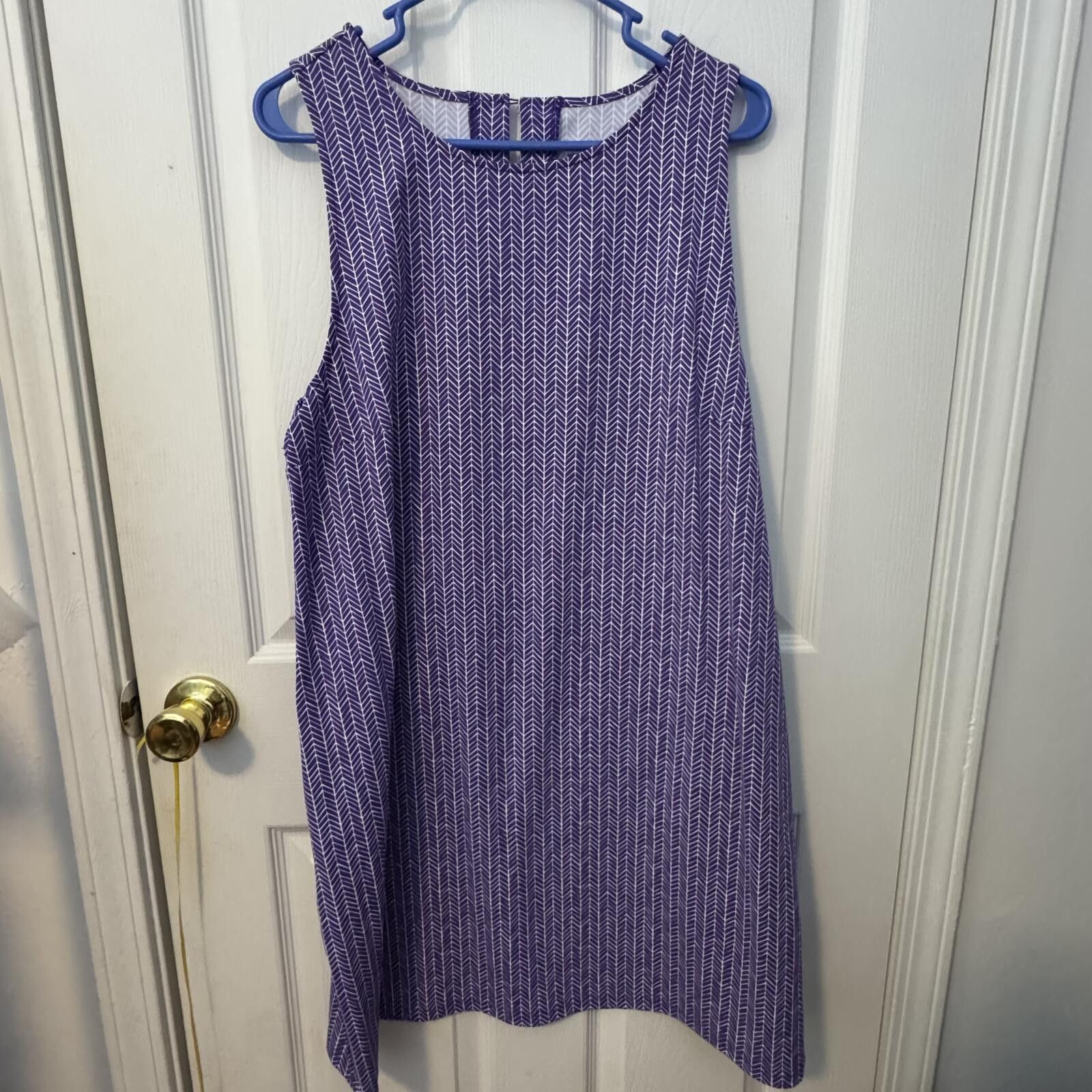 Southern Tide Southern Tide Audrey Chevron Shift Dress-XL Size XL / US 12-14 / IT 48-50 - 1 Thumbnail