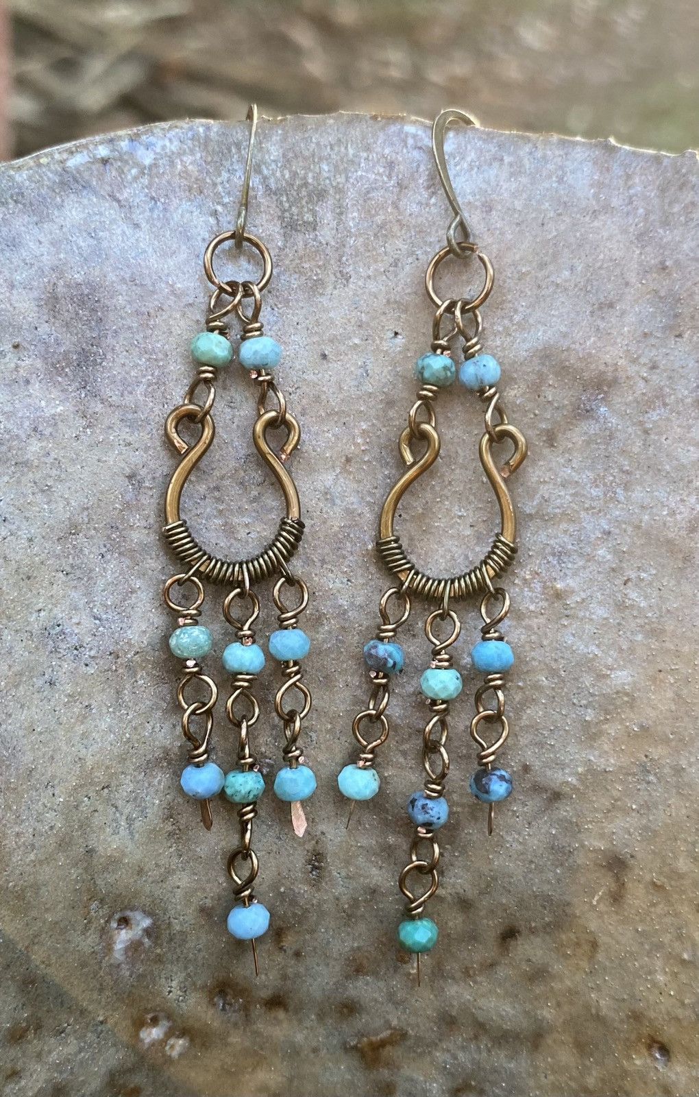 Handmade Turquoise Chandeliers Size ONE SIZE - 1 Thumbnail