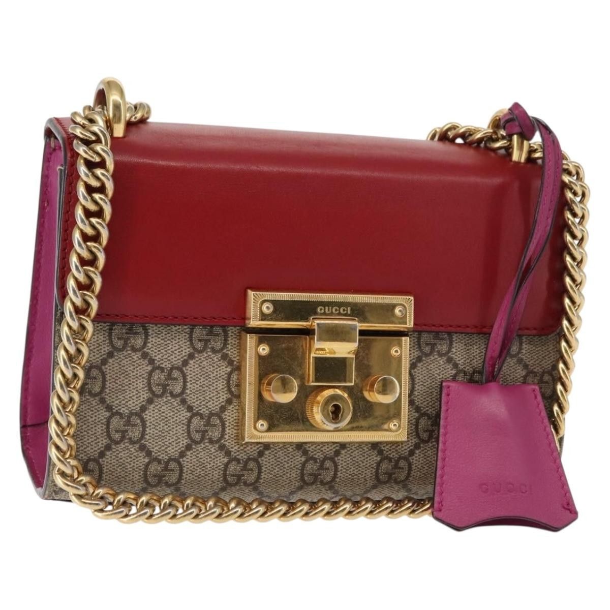 Gucci Gucci Padlock Shoulder Bag GG Coated Canvas and Leather Size ONE SIZE - 1 Thumbnail
