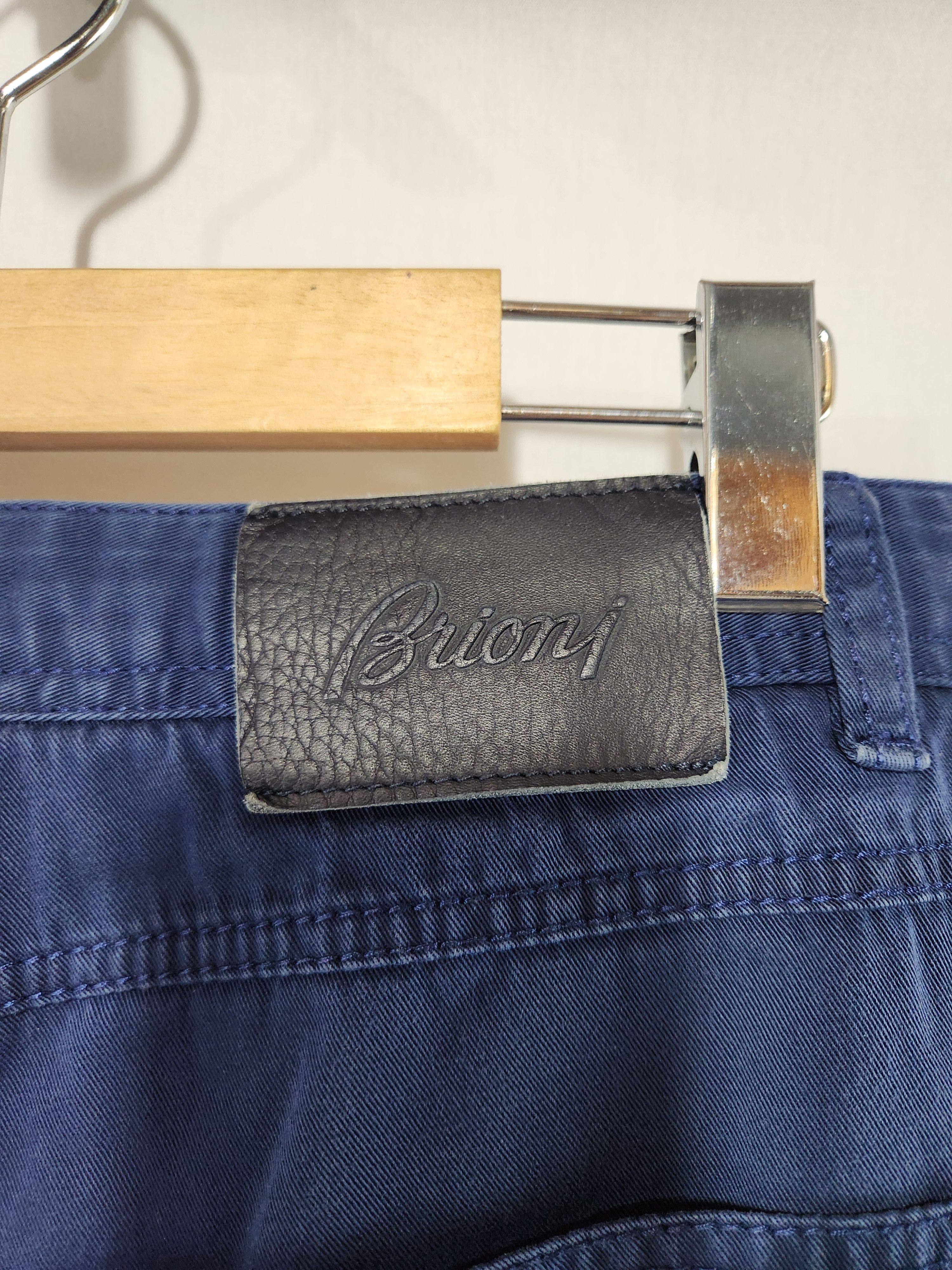 Brioni Navy Blue Cotton Blend Straight Leg Chinos Made Italy Size US 44 / EU 60 - 7 Thumbnail