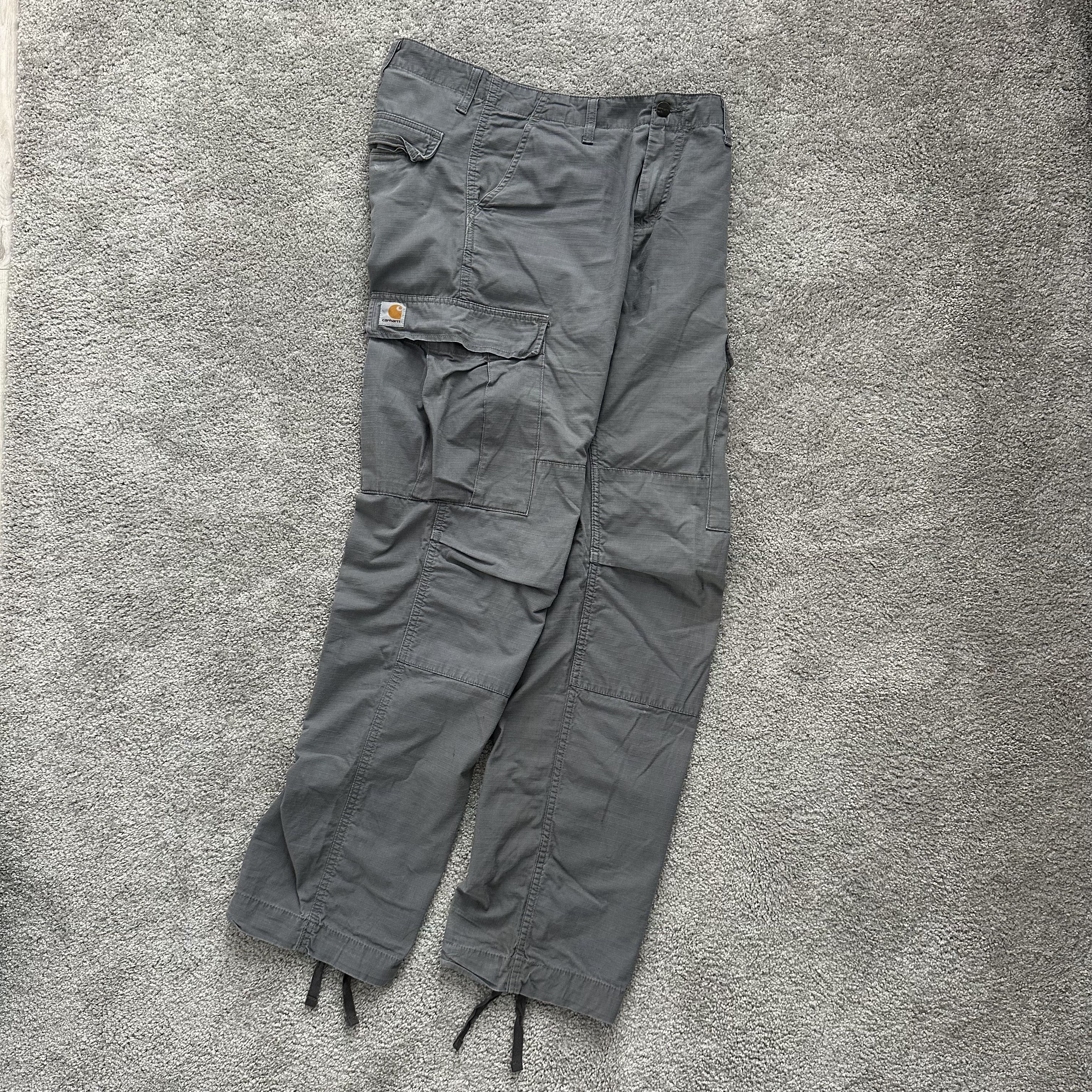 Carhartt Carhartt Vintage Distressed Denim Cargo Streetwear Pants Size US 32 / EU 48 - 1 Thumbnail