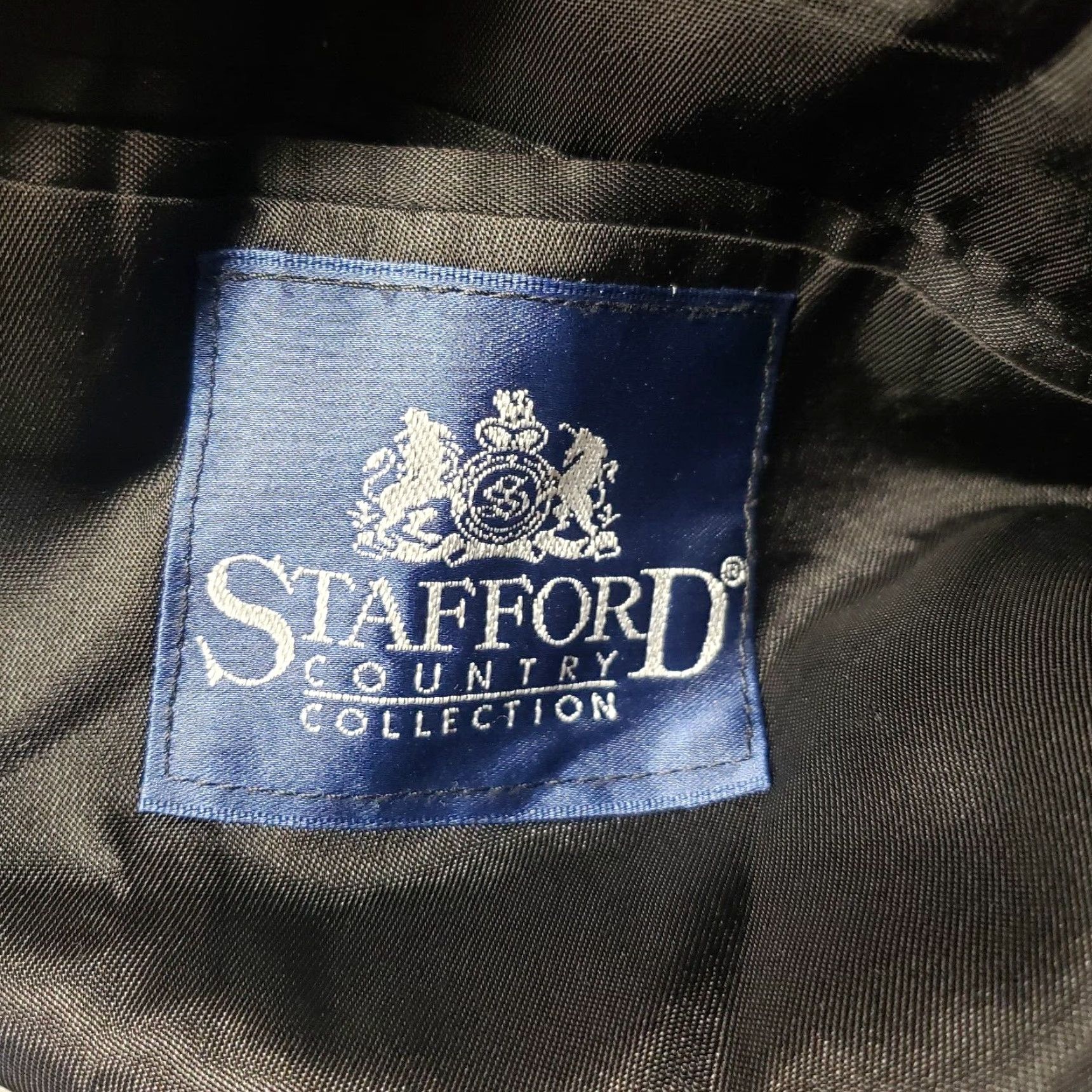 Stafford Stafford Suit Jacket Black Two Button Adult Size M Medium Men Shirt/Jacket Size 40R - 5 Thumbnail