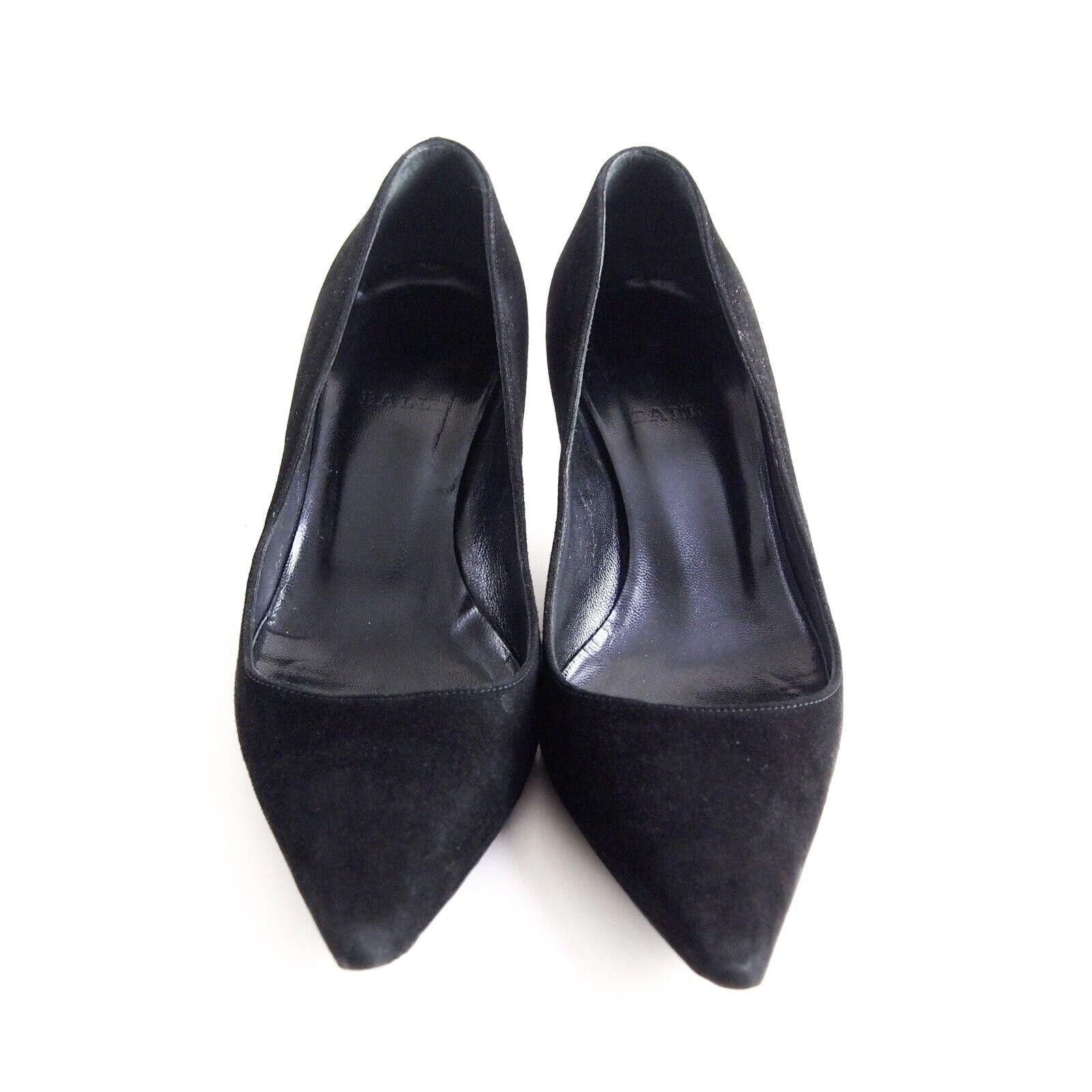 Bally Bally Tavai Mid Heel Pumps Black Suede US 6.5 EU 37 Size US 6.5 / IT 36.5 - 3 Thumbnail