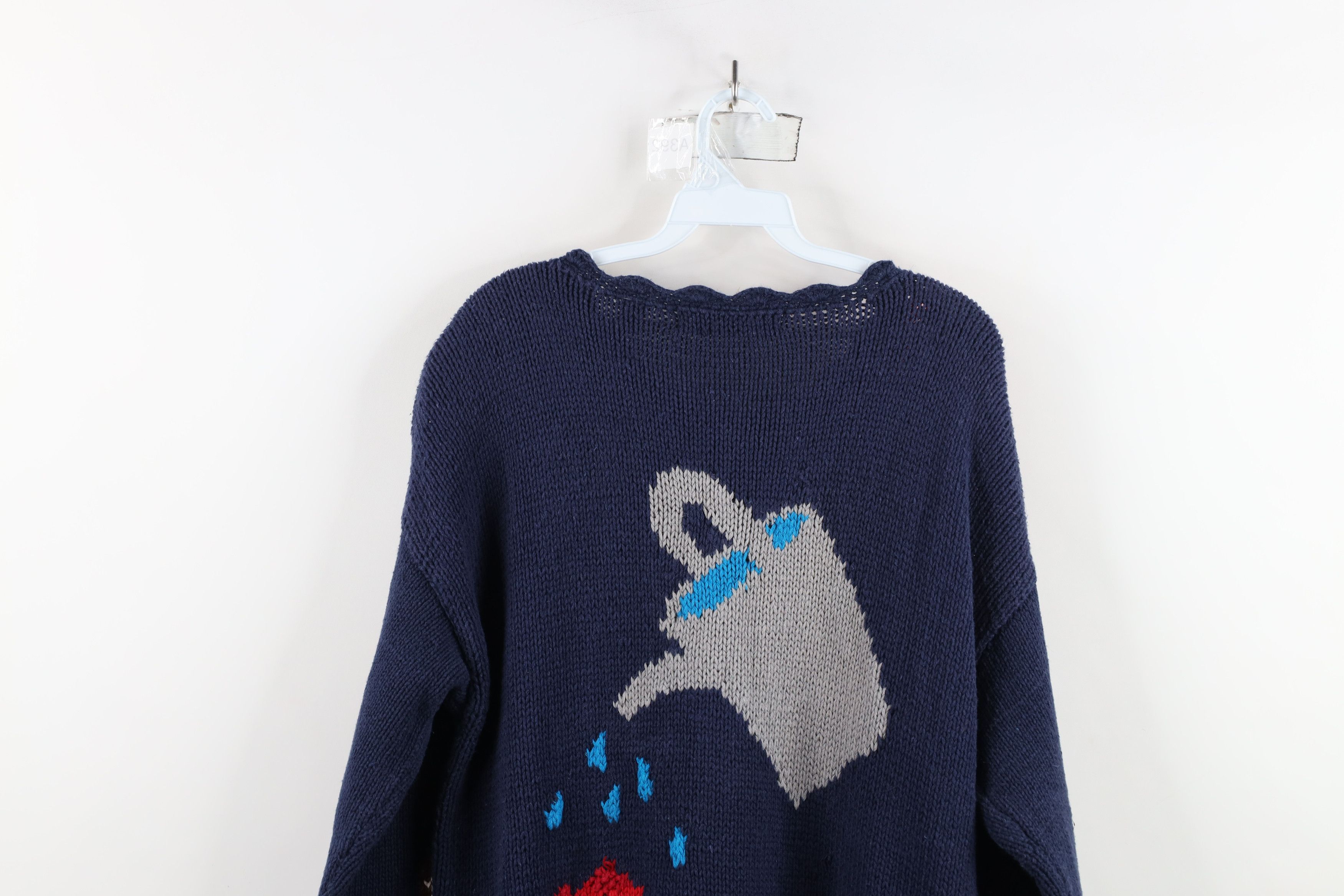 Vintage Vintage 90s Streetwear Knit Garden Nature Cardigan Sweater Size L / US 10 / IT 46 - 15 Thumbnail