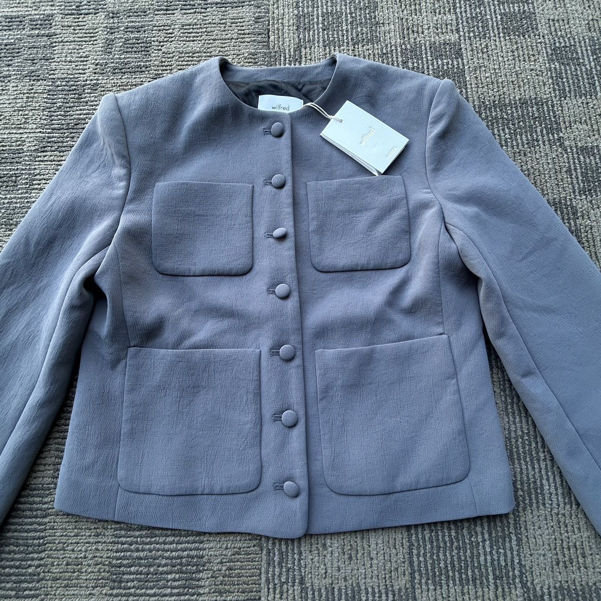 Aritzia Aritzia Wilfred Paradox Crepette Grey Jacket Size XS / US 0-2 / IT 36-38 - 2 Thumbnail