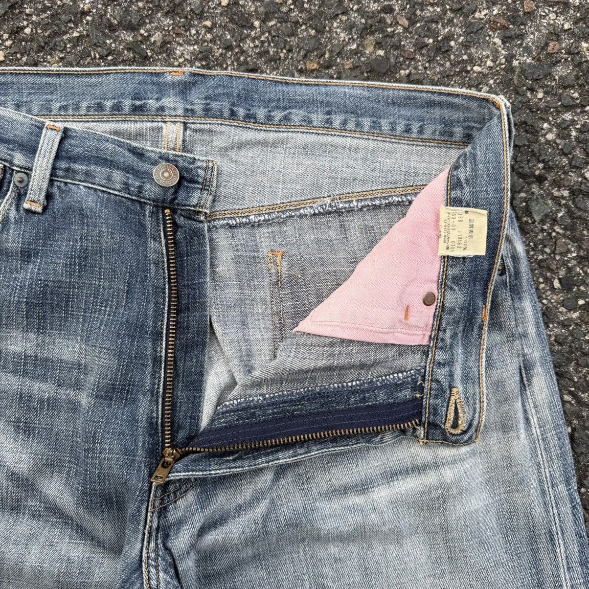 Levi's W35 Vintage Levi's 553 straight faded denim jean pants. Size US 35 - 9 Thumbnail