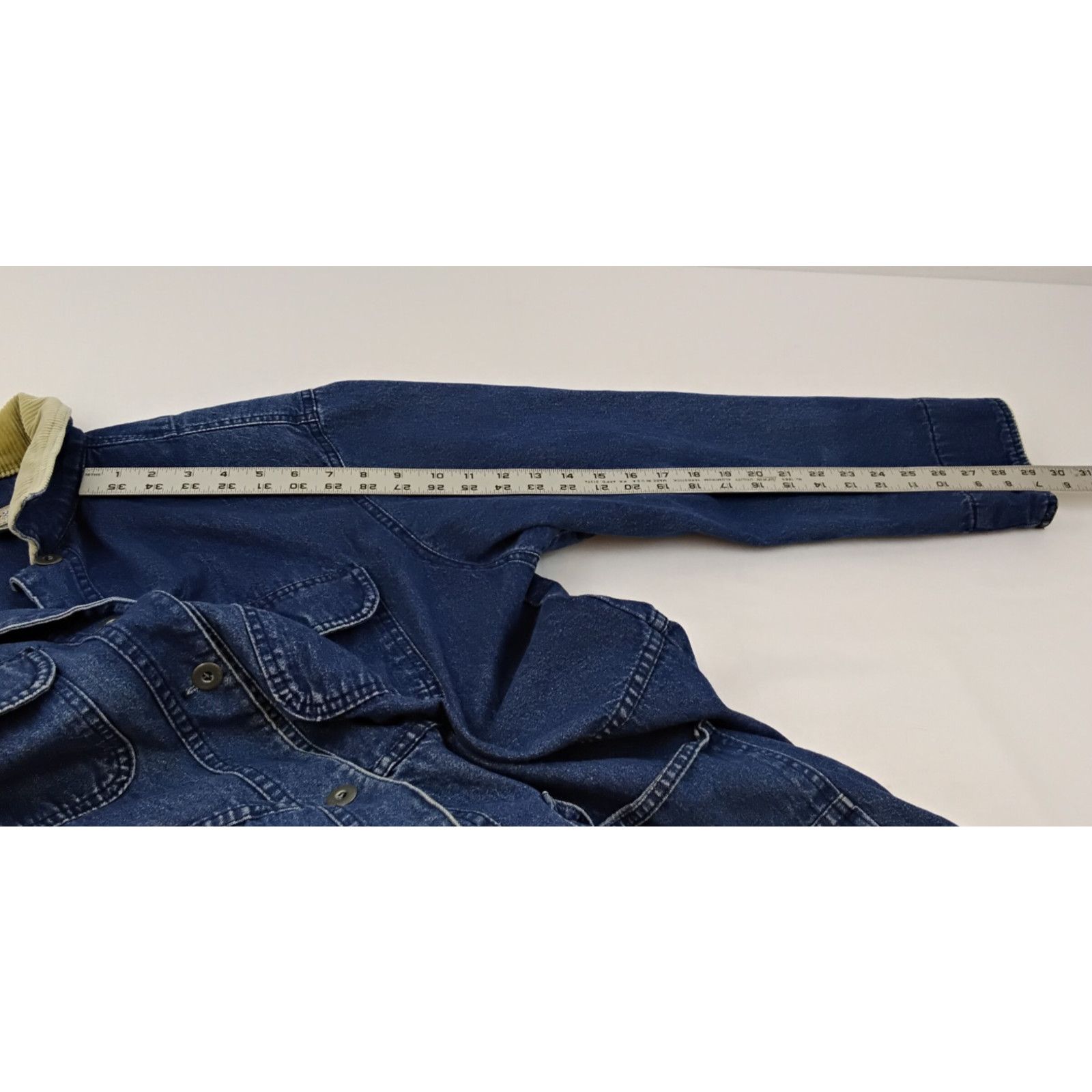 Other French Navy Chore Coat Denim Jacket Women's L VTG USA Size L / US 10 / IT 46 - 12 Thumbnail