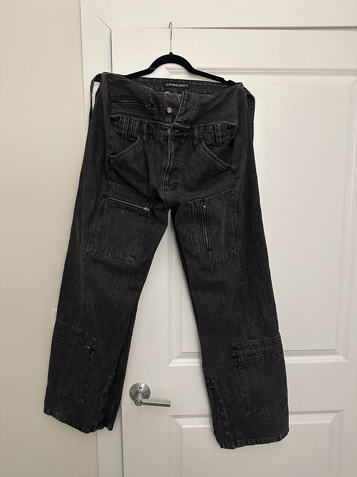 Y/Project Y project Double waisted cargo pants | Grailed