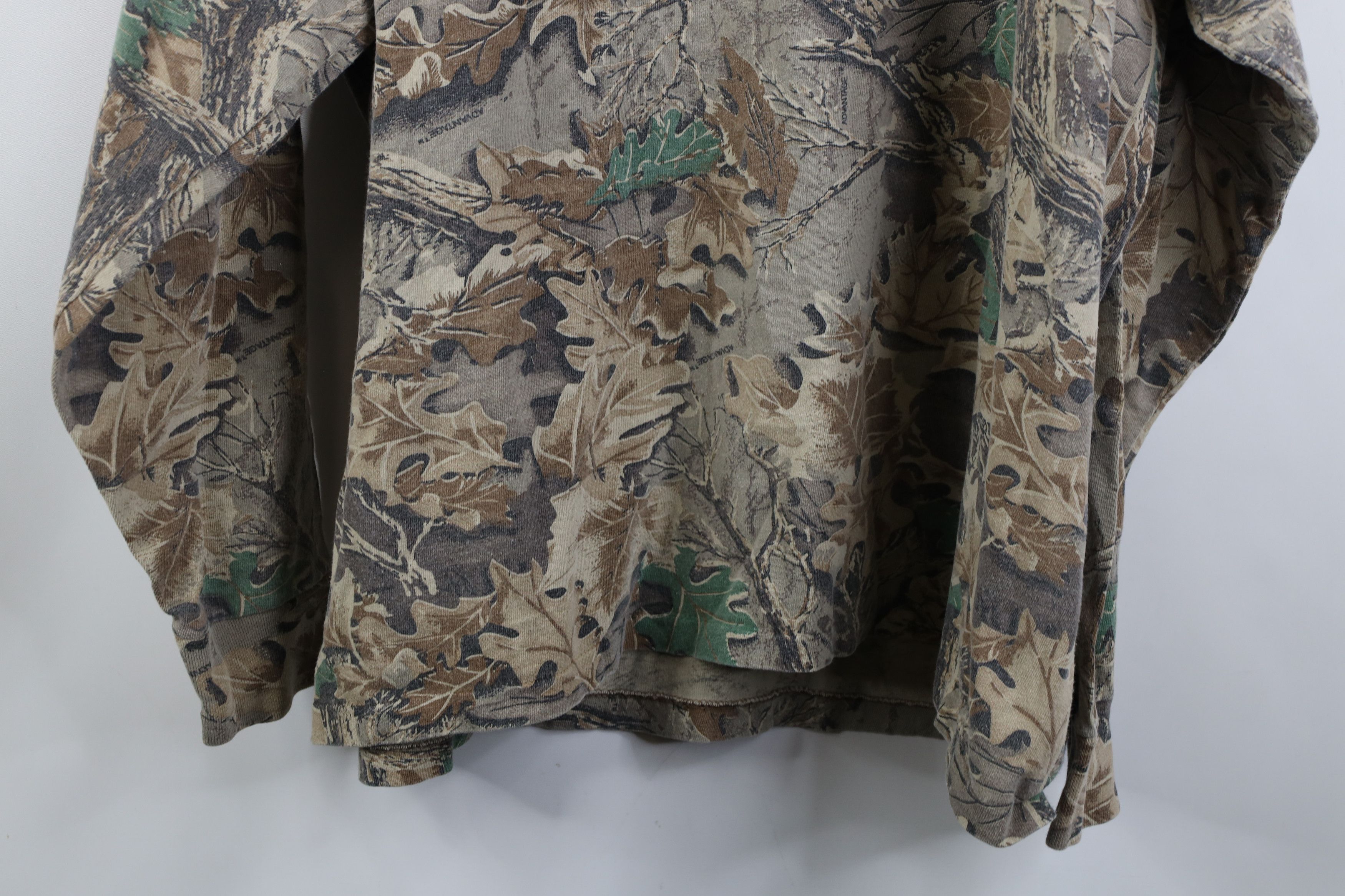 Vintage Vintage 90s Streetwear Camouflage Mock Neck T-Shirt Cotton Size US XL / EU 56 / 4 - 12 Thumbnail