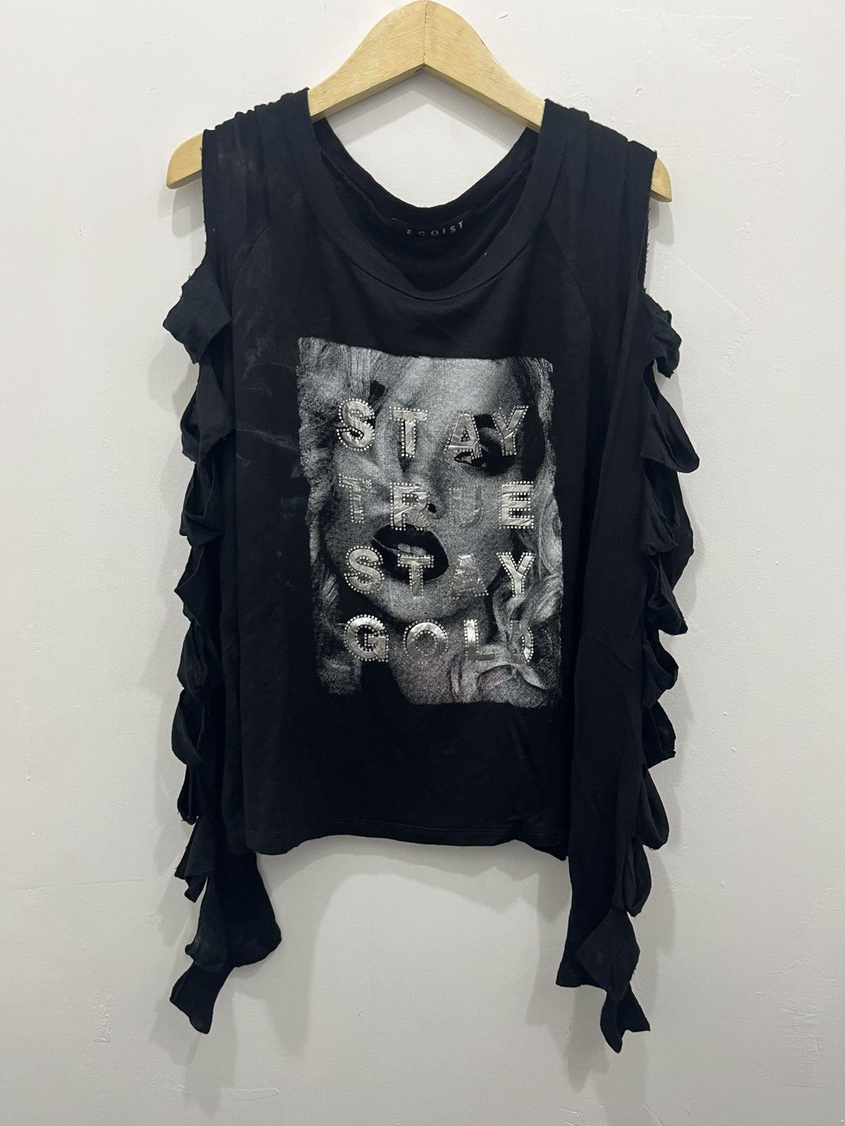 Japanese Brand Japanese Distressed Egoist LongSleve LGB Style Tee Size M / US 6-8 / IT 42-44 - 1 Thumbnail