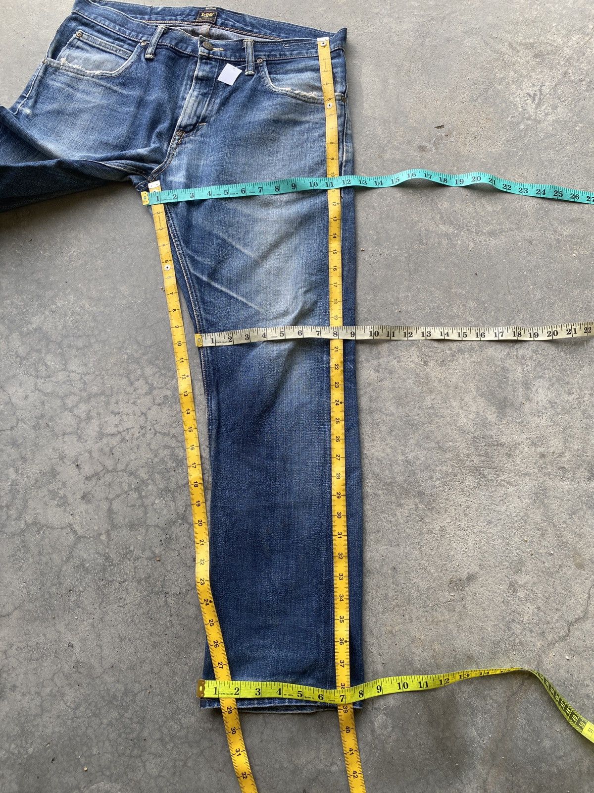Lee 🔥 lee 101 selvedge vintage denim Size US 33 - 6 Thumbnail