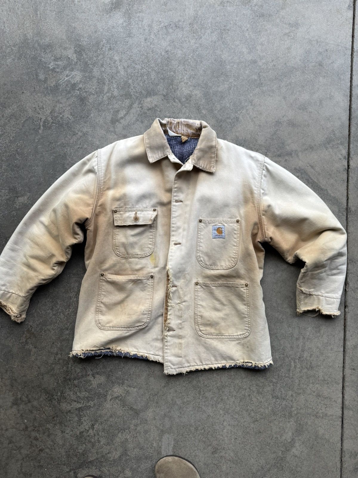 Carhartt × Vintage Vintage Carhartt Blanket Lined Chore Jacket Size US XL / EU 56 / 4 - 2 Thumbnail