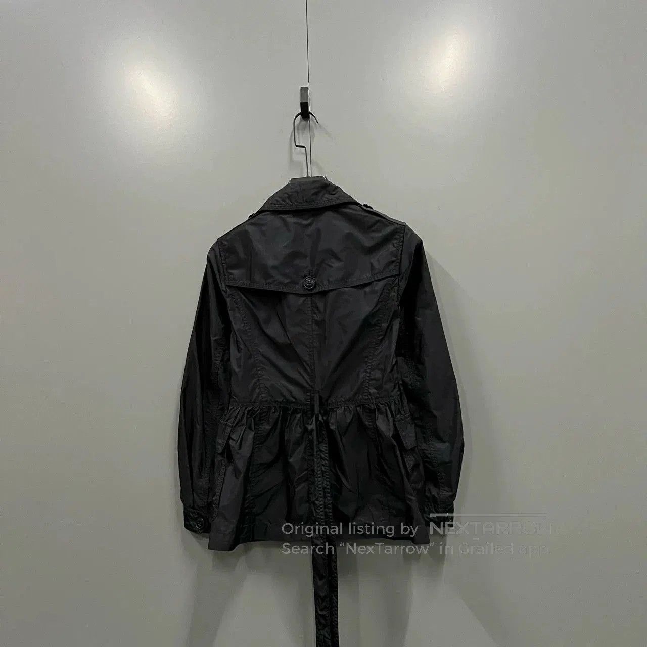Burberry Burberry Black Double-Breasted Trench Coat. Size XXS / US 00 / IT 34 - 2 Thumbnail