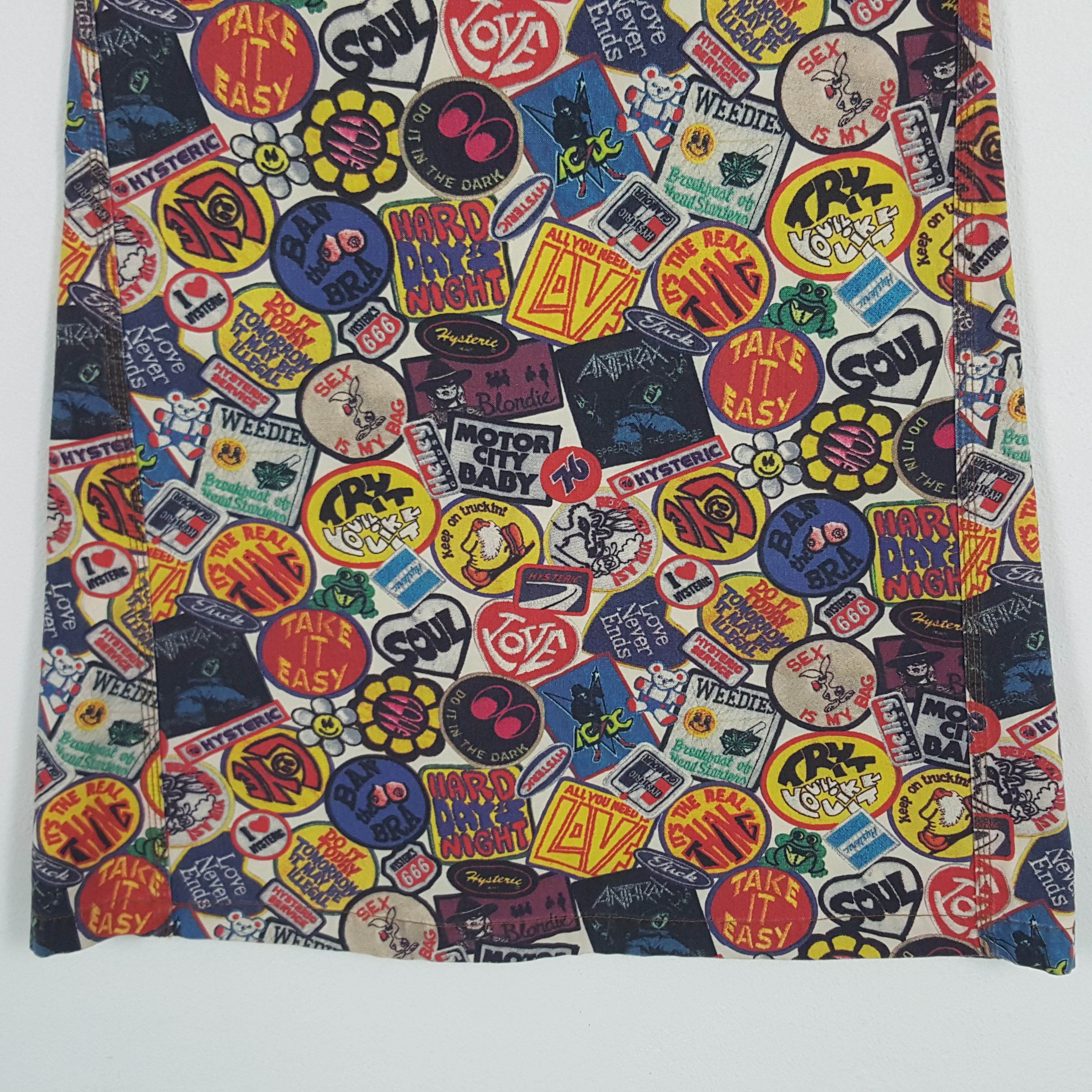 Hysteric Glamour × Japanese Brand Vintage Hysteric Glamour Fullprinted Patch Design Skirts Size 26" / US 2 / IT 38 - 3 Thumbnail