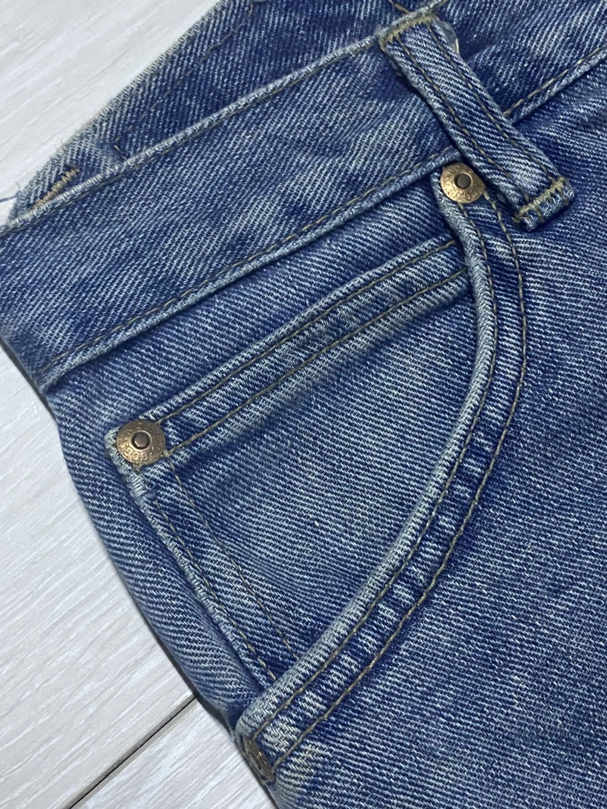 Japanese Brand Vintage Japanese Bobson Ladys Grunge Distressed Flare Jeans Size US 28 / EU 44 - 9 Thumbnail