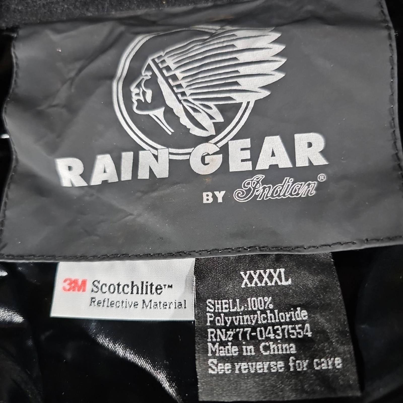 Indian Motorcycle Indian Motorcycle Rain Gear By Indian 4XL black Rain Jacket Size ONE SIZE - 4 Thumbnail