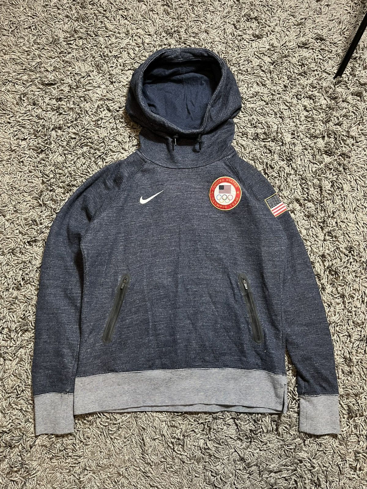 Nike NIKE USA OLYMPIC TEAM COTTON HOODIE Size L / US 10 / IT 46 - 1 Thumbnail