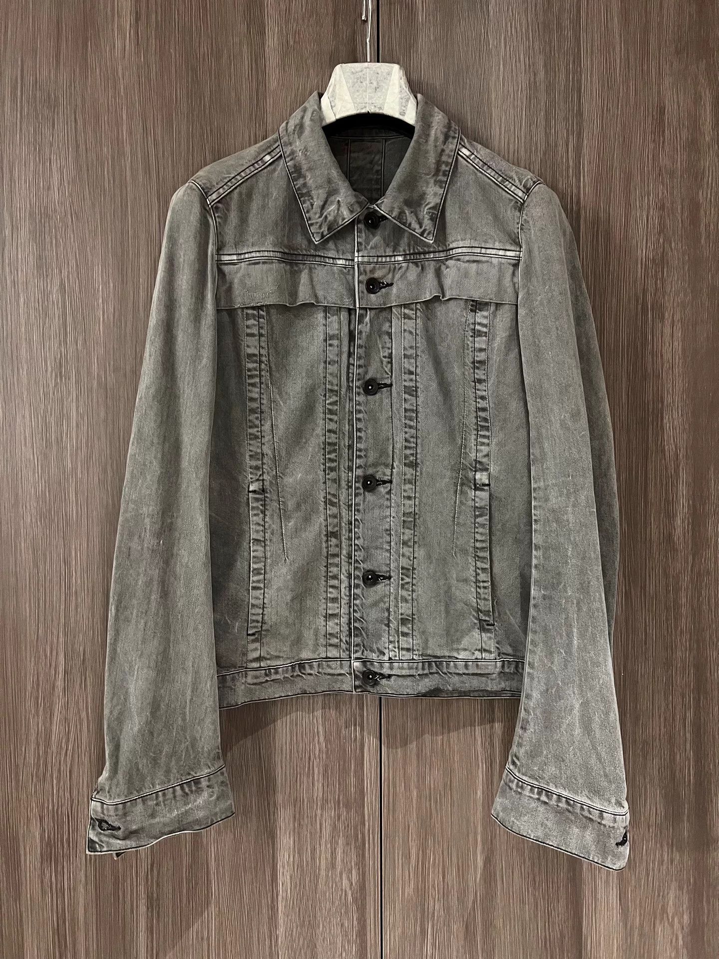 Julius 7 Gray Denim Jacket for Men