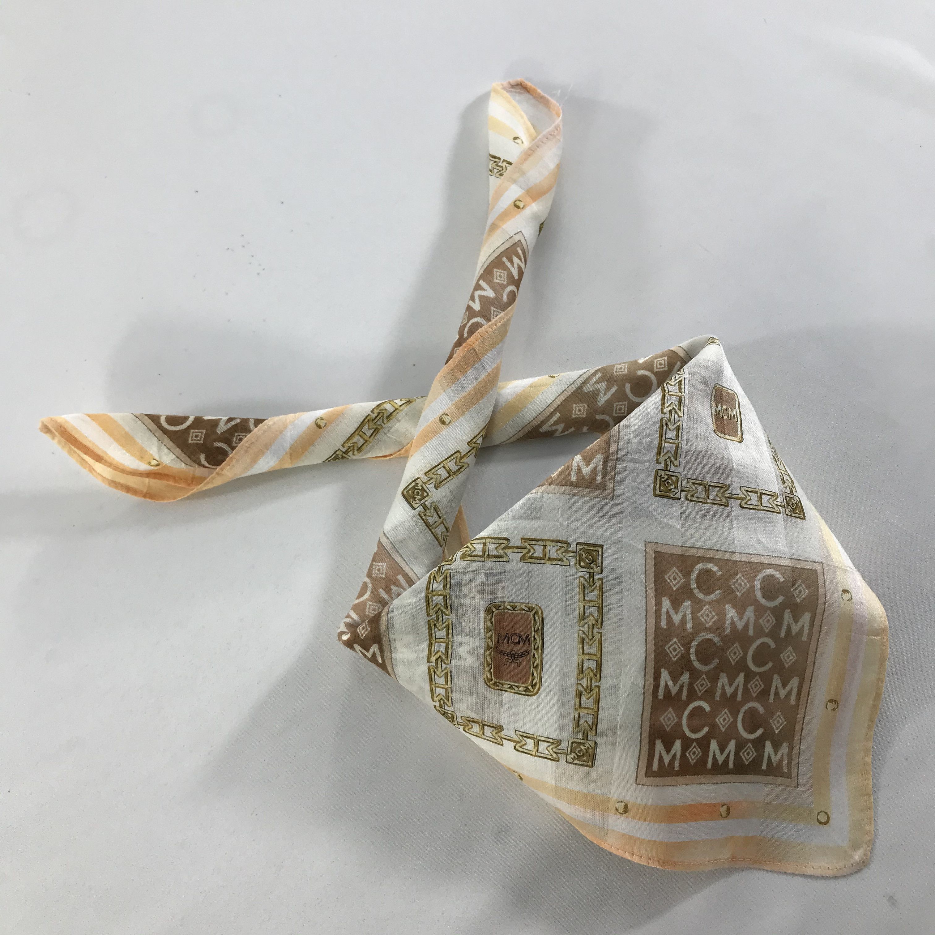 MCM × Vintage MCM Bandana / Handkerchief / Neckerchief - S1329 Size ONE SIZE - 4 Thumbnail