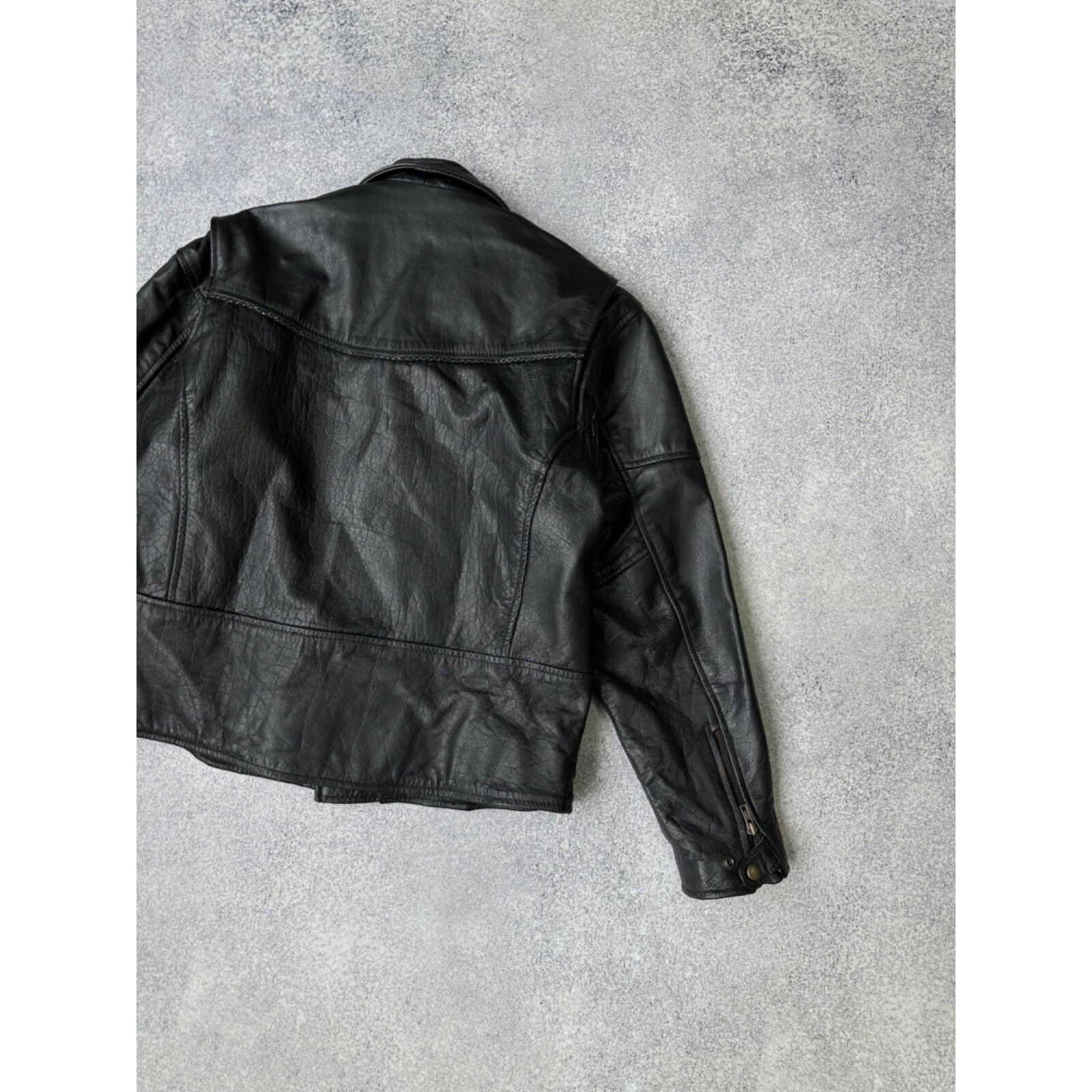 Genuine Leather VTG Genuine Leather Biker Motorcycle Heavy Jacket 90s Size US M / EU 48-50 / 2 - 13 Thumbnail