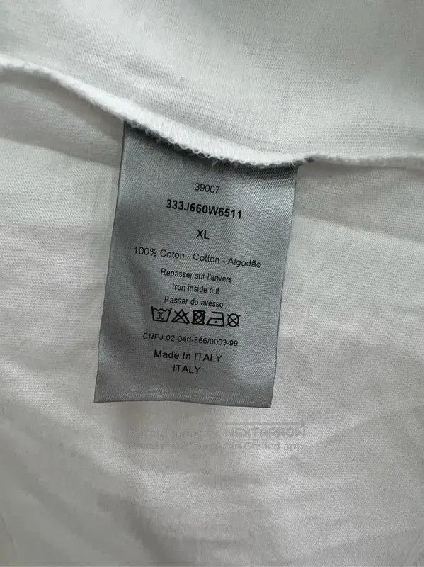 Dior Dior White Cotton Short Sleeve T-Shirt . Size US XL / EU 56 / 4 - 6 Thumbnail