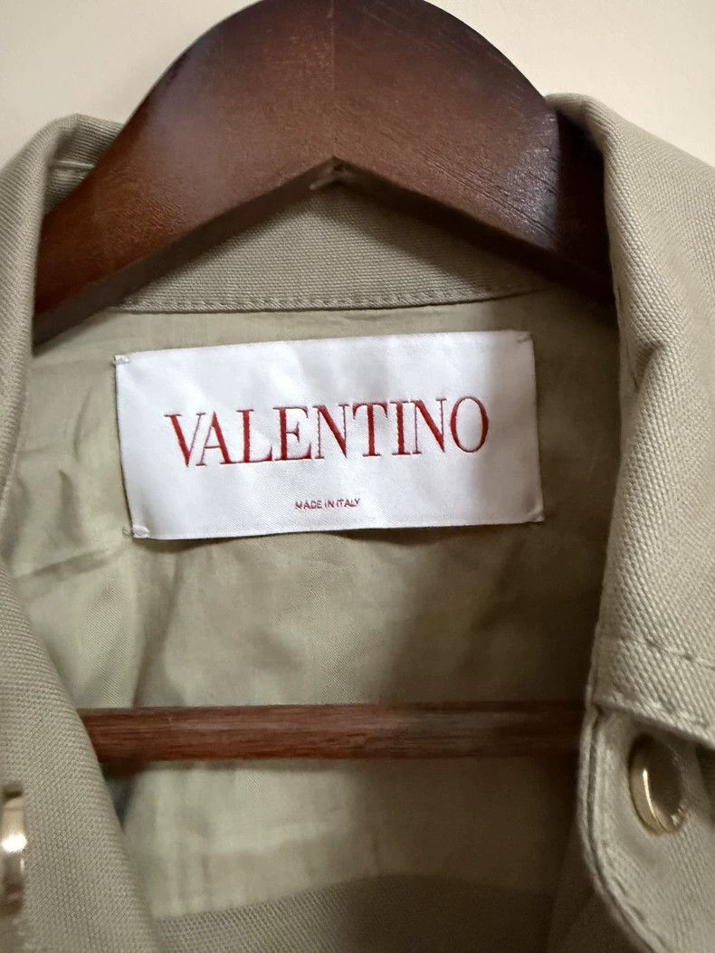 Valentino Valentino Butterfly three-dimensional khaki shirt coat Size XXS / US 00 / IT 34 - 3 Thumbnail