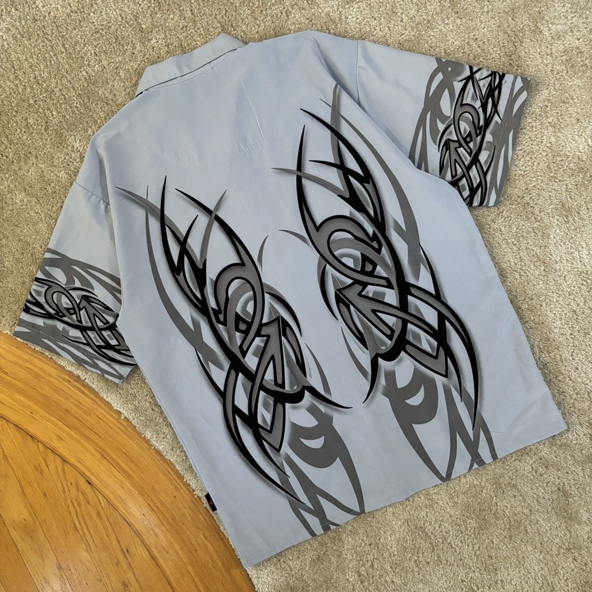 Vintage Y2K Tribal Print Short Sleeve Button Up Shirt Large Size US L / EU 52-54 / 3 - 2 Thumbnail