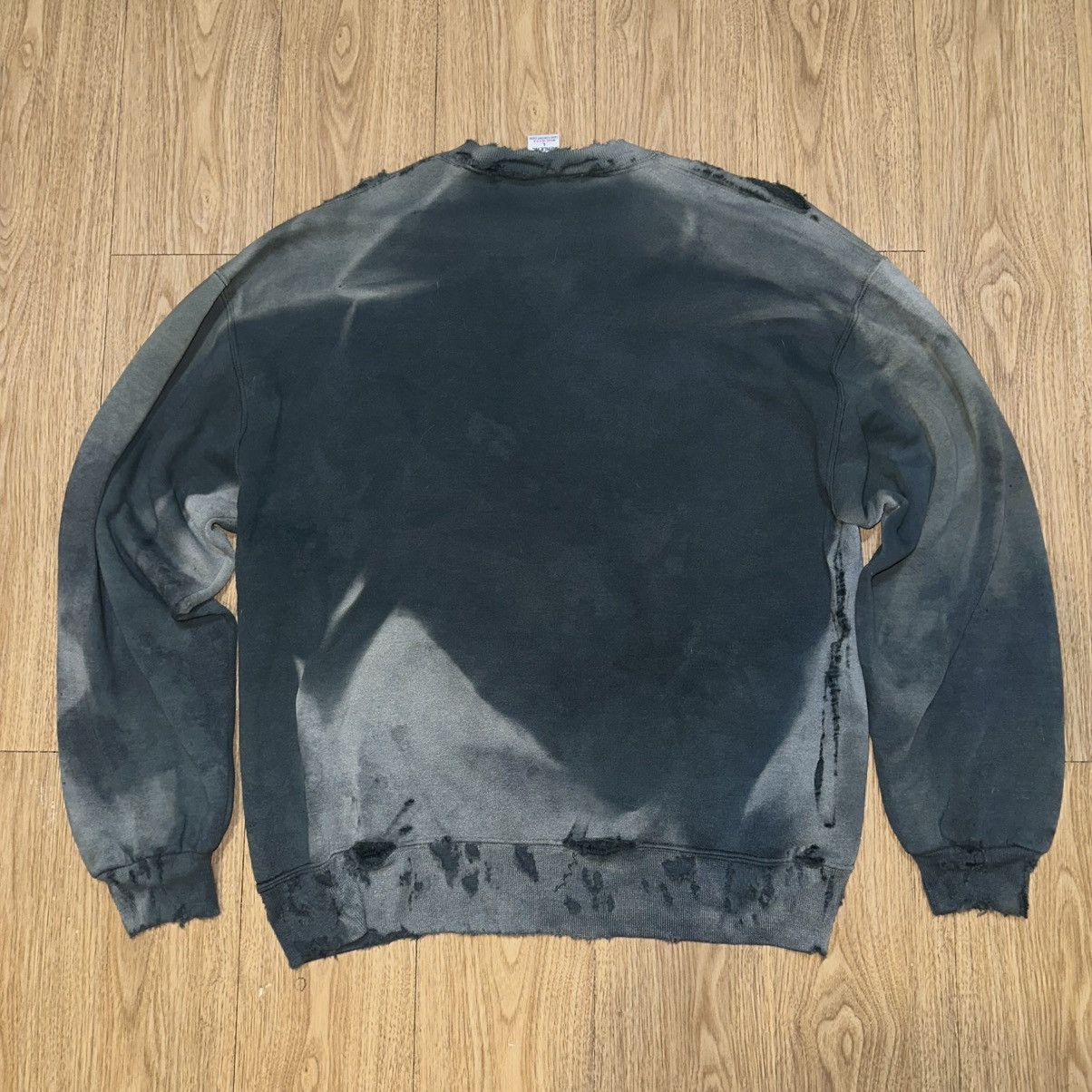 If Six Was Nine × Le Grande Bleu (L.G.B.) Techno Thrashed sweatshirt sunfaded Size US L / EU 52-54 / 3 - 3 Thumbnail