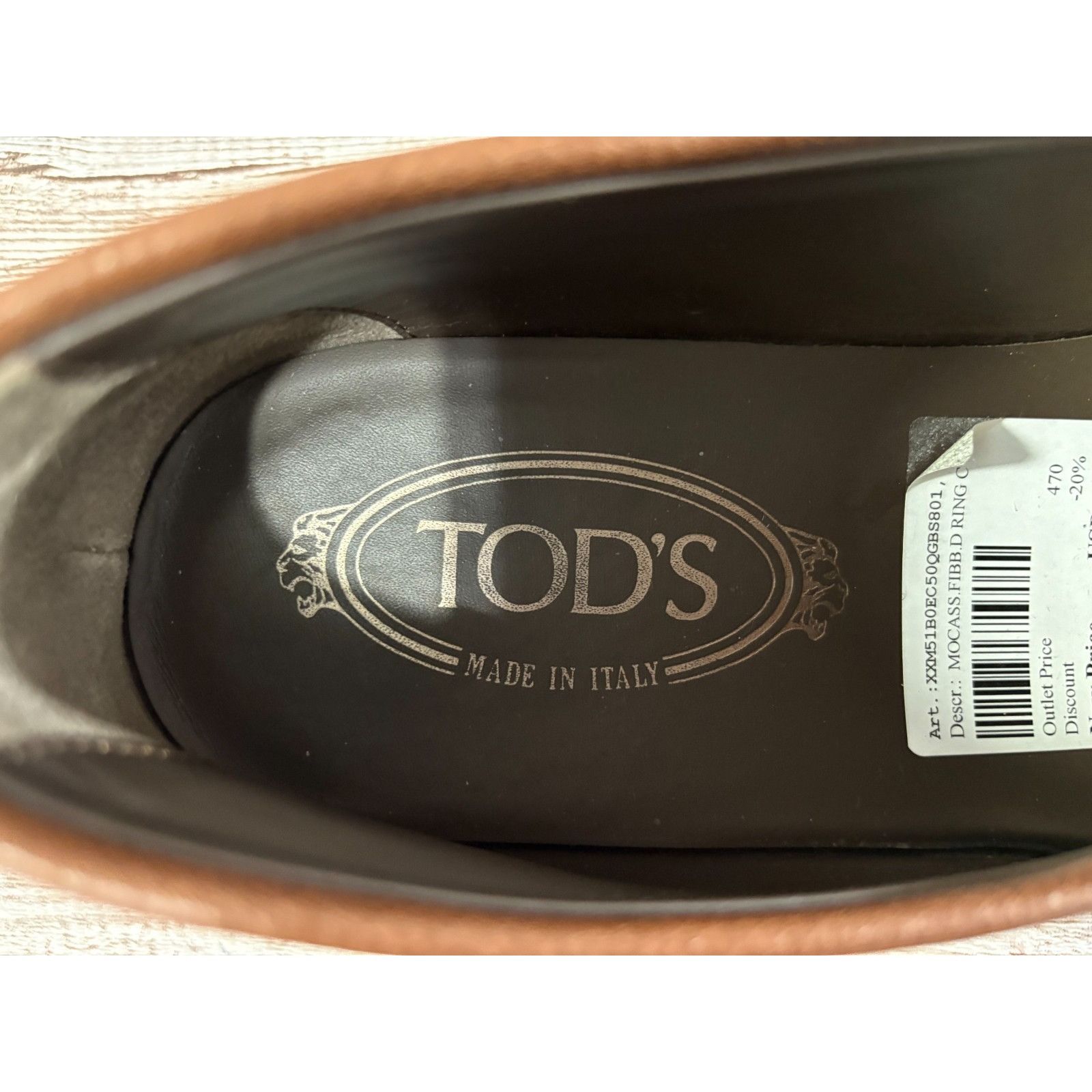 Tod's Tod's Fibbia moccasin Leather Loafers size 7 US color brown Size US 7 / EU 40 - 9 Thumbnail