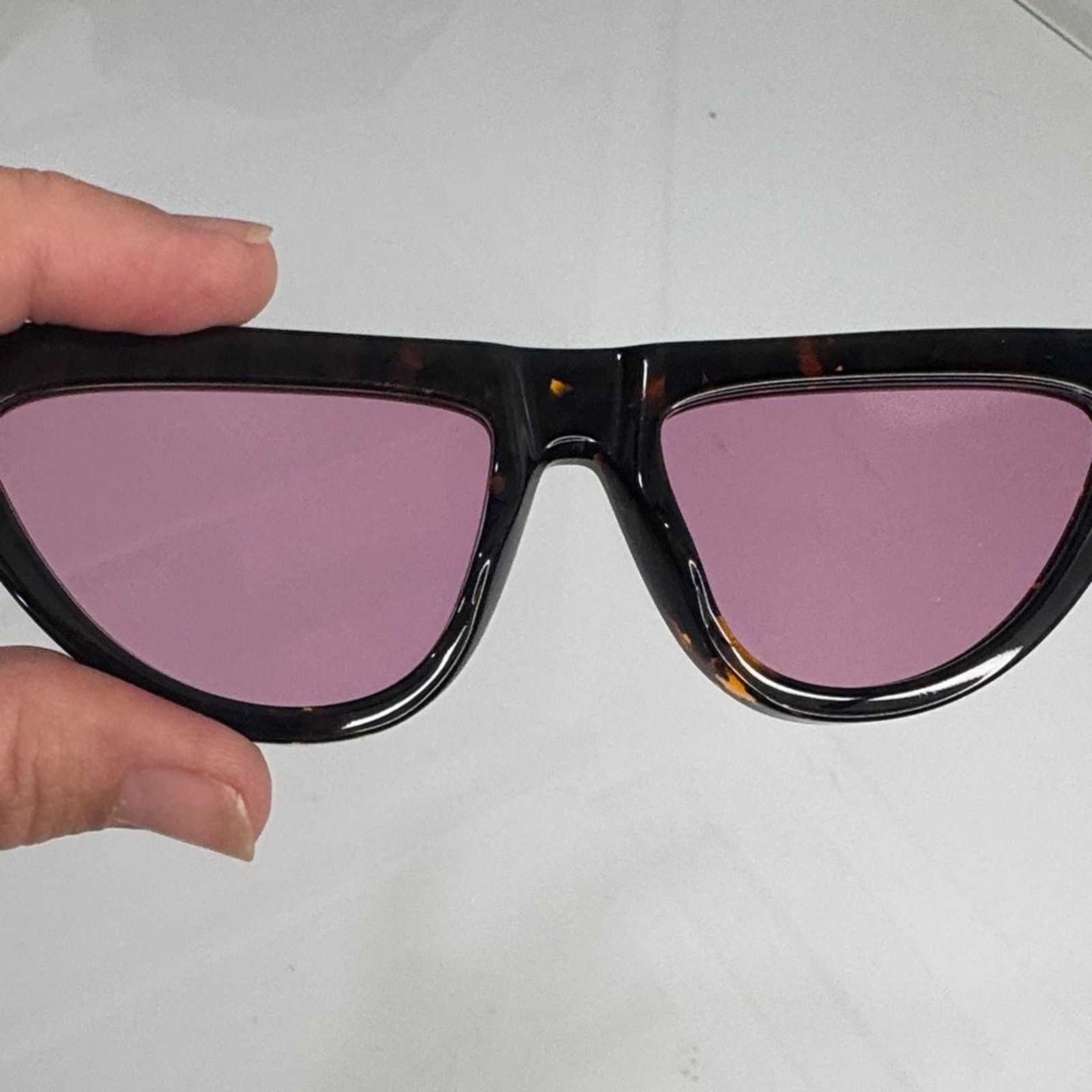 Off-White Off-White Tortoise Sunglasses with Rose Lenses Size ONE SIZE - 7 Thumbnail