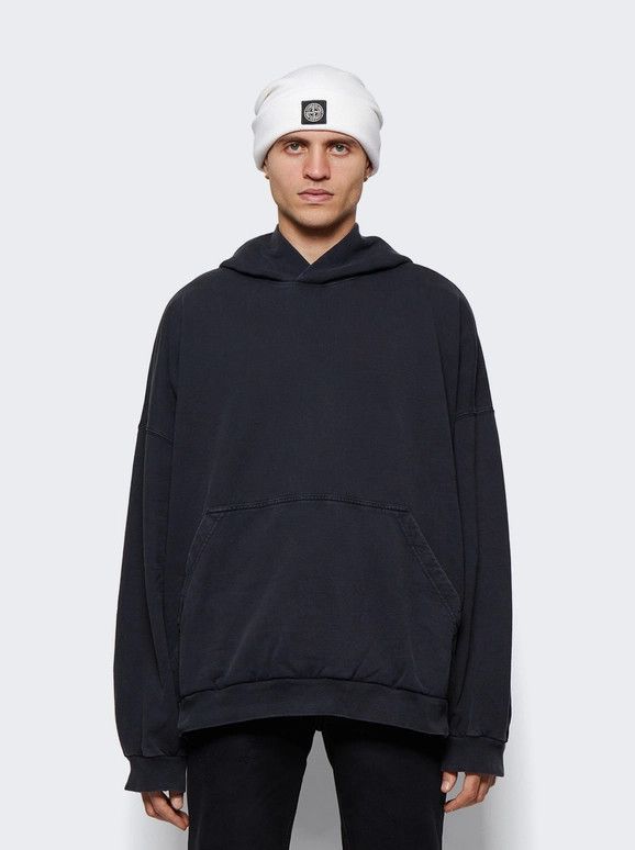 Balenciaga o1w1db11225 Large Fit Hoodie in Black Size US M / EU 48-50 / 2 - 4 Thumbnail