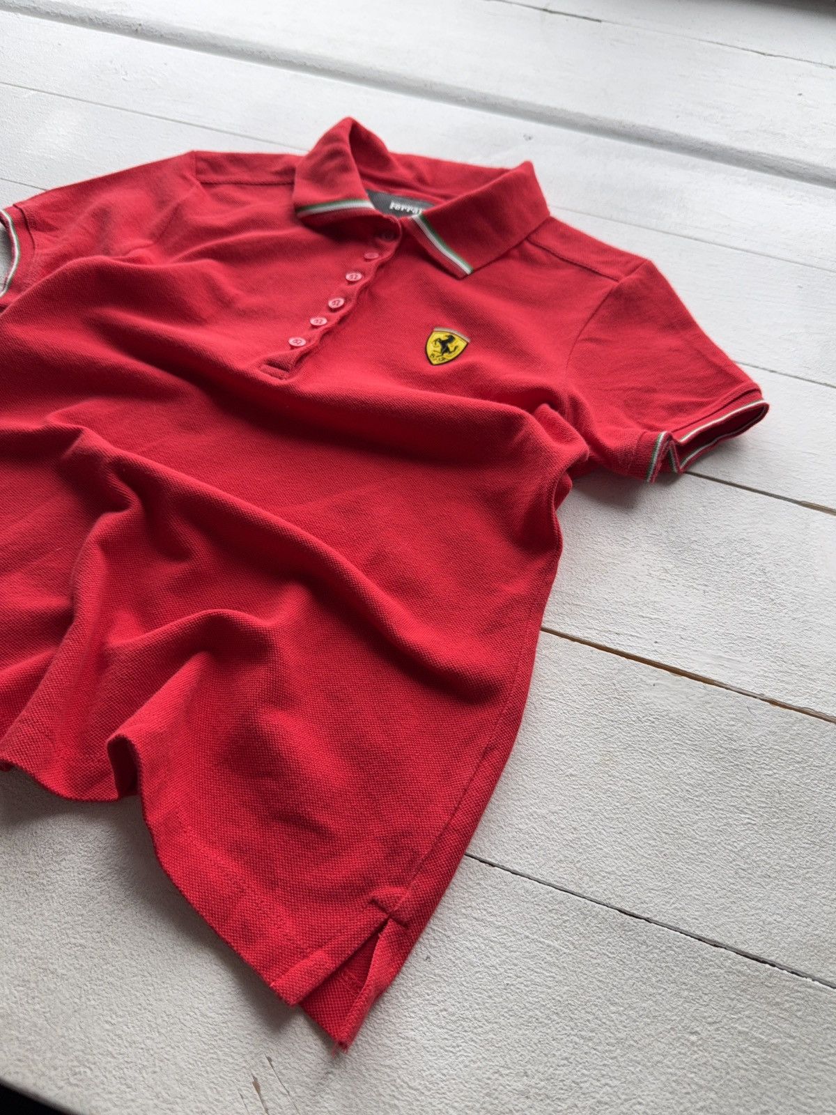 Ferrari × Vintage Ferrari Red Polo Shirt S Official Scuderia Italy Racing Size S / US 4 / IT 40 - 4 Thumbnail