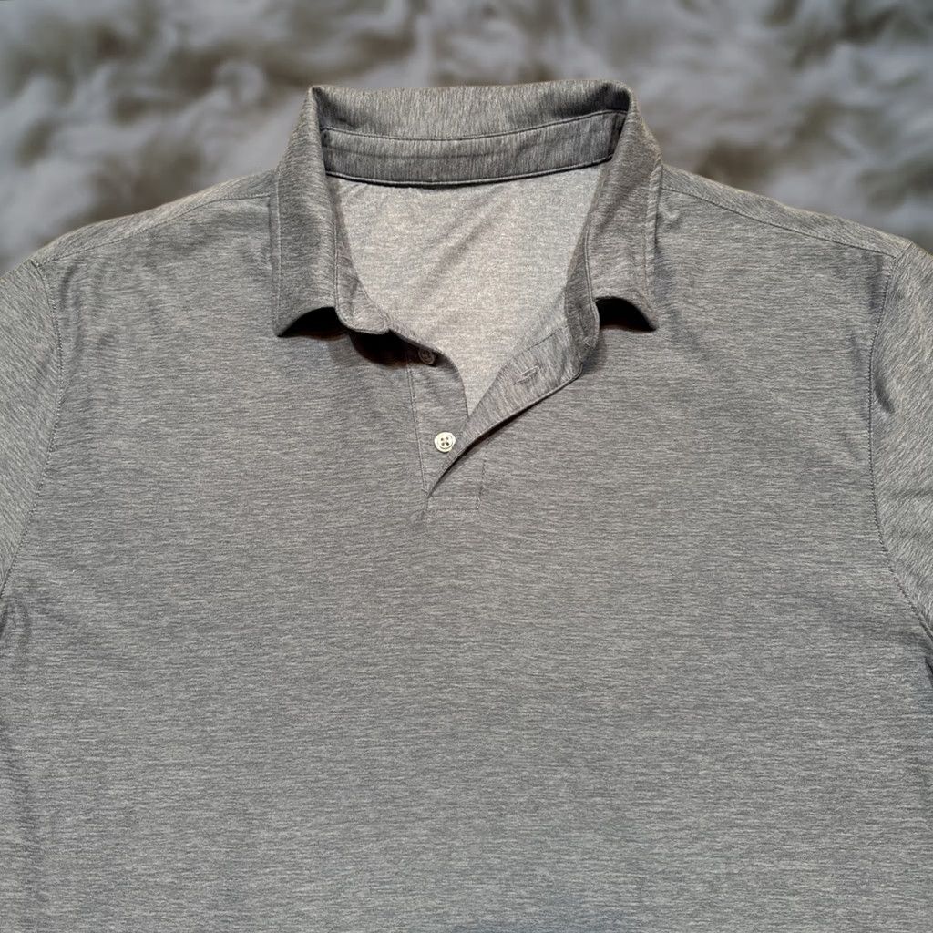 Vuori Vuori Shirt Men's Large Blue Strato Tech Polo Performance Short Sleeve Gym Size US L / EU 52-54 / 3 - 1 Thumbnail