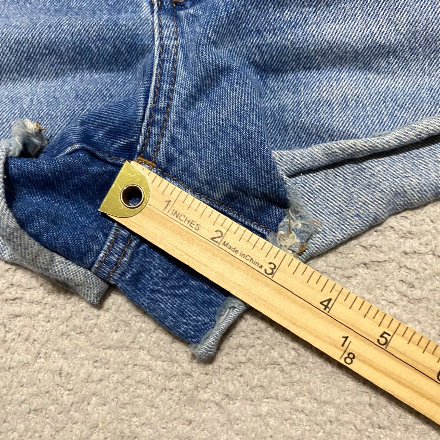 Madewell Madewell Jeans Shorts Blue Denim 3" Inseam Cut-Off Women's 28 N/A Size 28" / US 6 / IT 42 - 5 Thumbnail