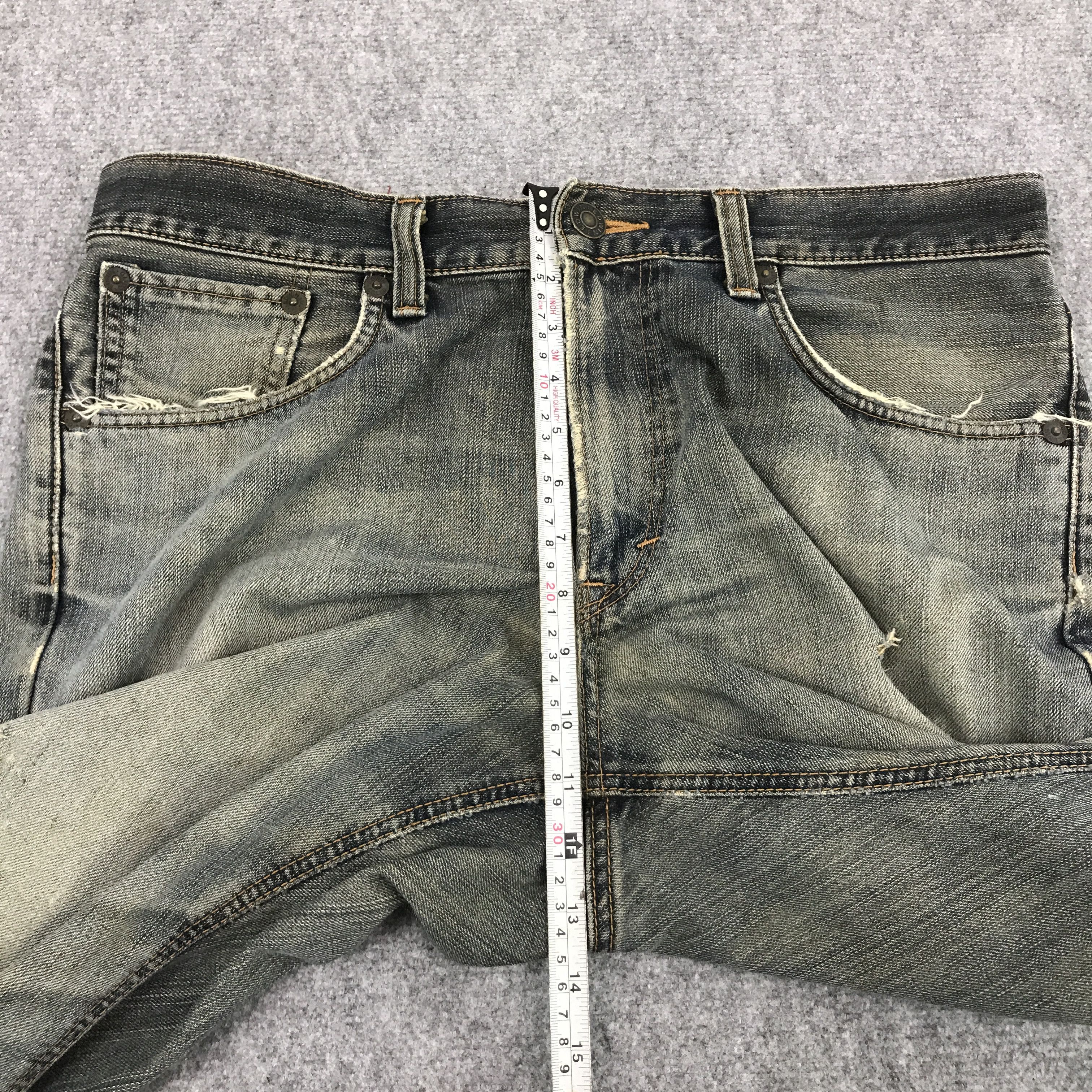 Edwin BAGGY DENIM EDWIN DISTRESSED JEAN PANTS Size US 34 / EU 50 - 6 Thumbnail