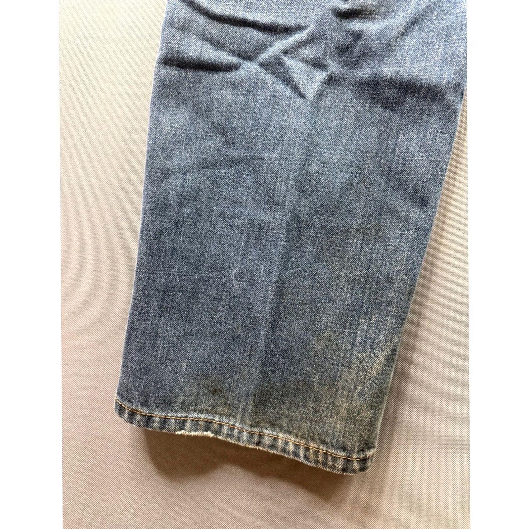Levi's Levi's 514 Slim Straight Jeans Mens Blue Medium Wash 35x29 Size US 35 - 6 Thumbnail