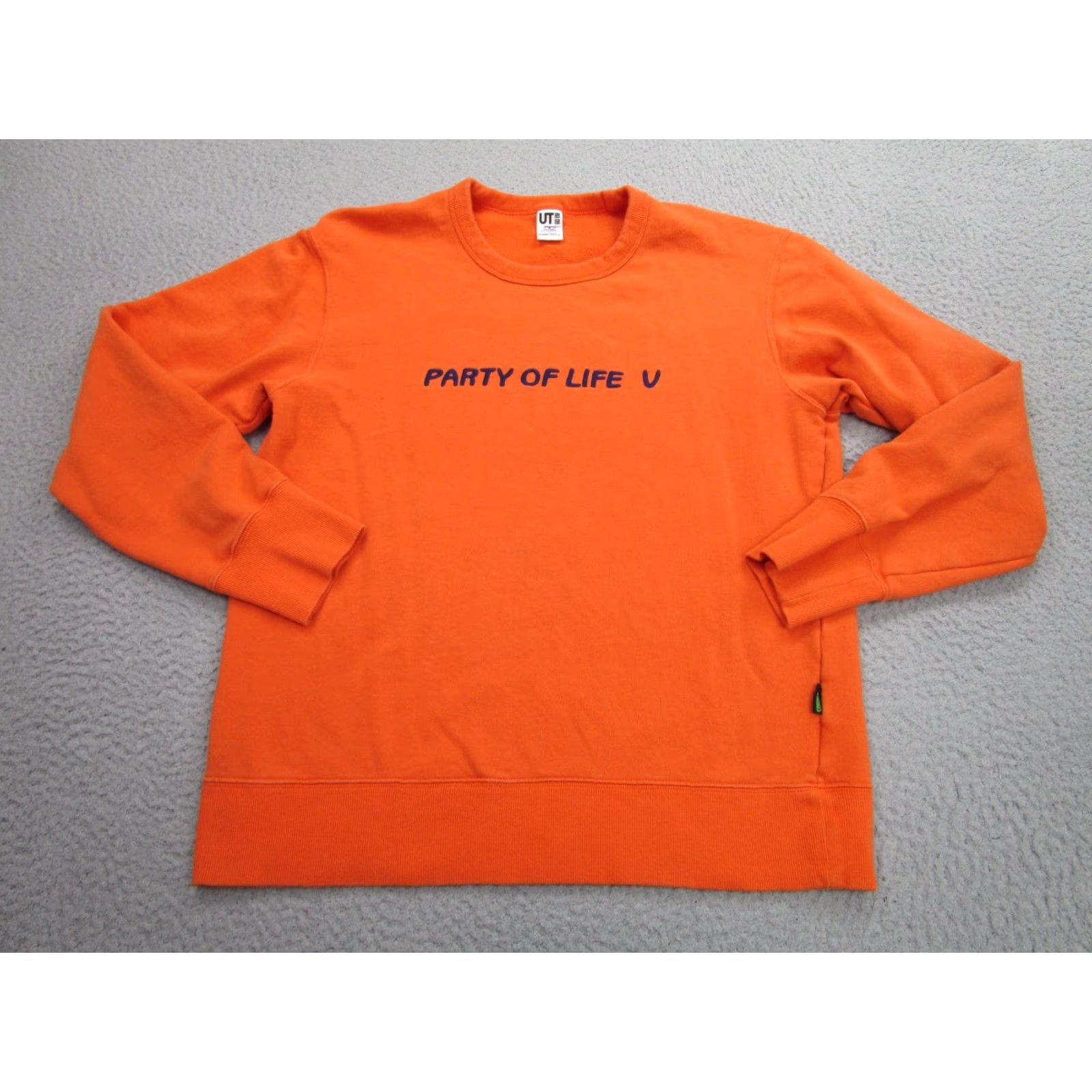 Uniqlo Uniqlo Keith Haring Sweatshirt Mens M Orange Graphic Print Pullover Long Sleeve Party of Life Size US M / EU 48-50 / 2 - 2 Thumbnail