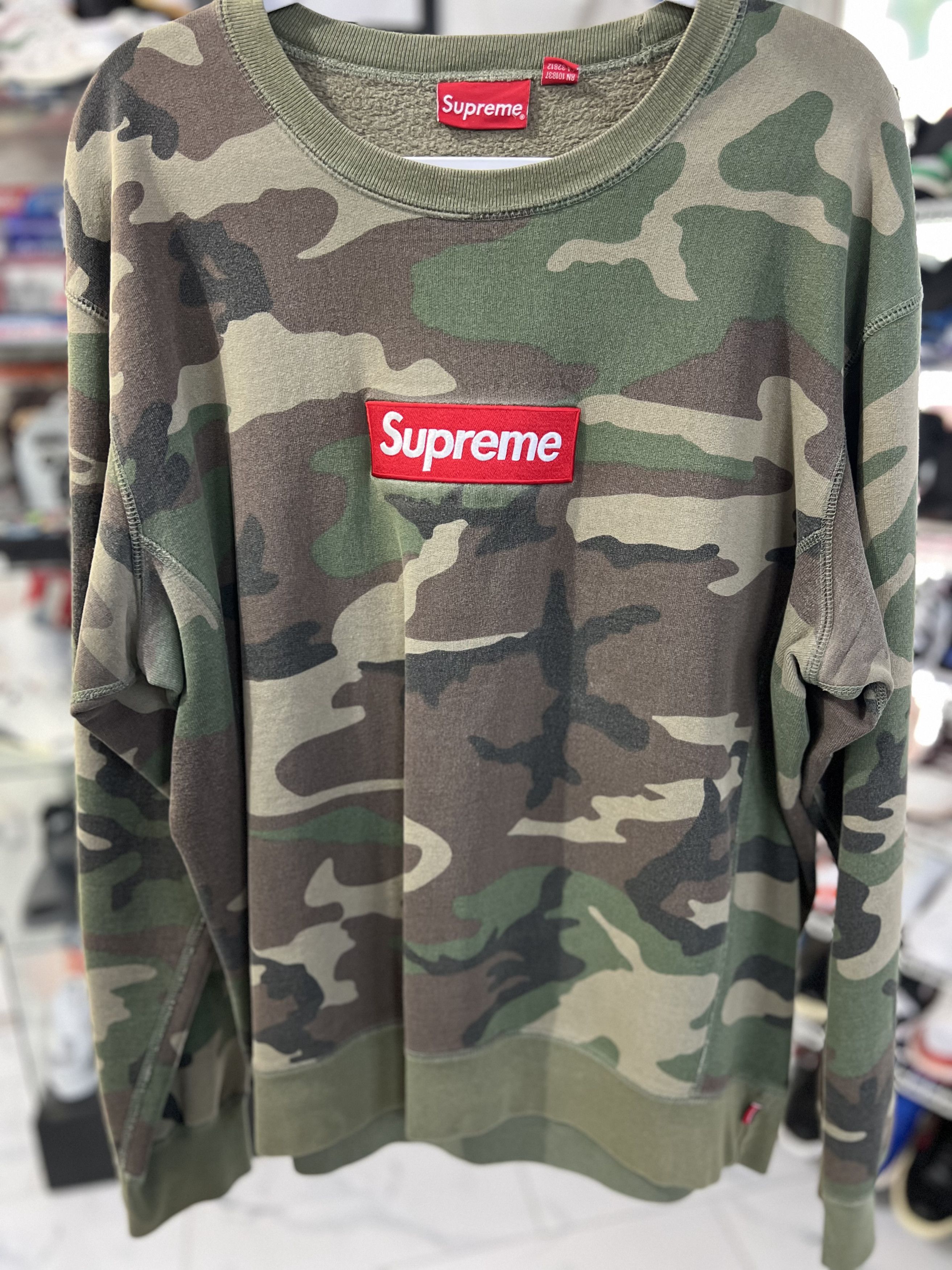 Supreme Supreme Camo Box Logo Crewneck FW15 Size XL | Grailed