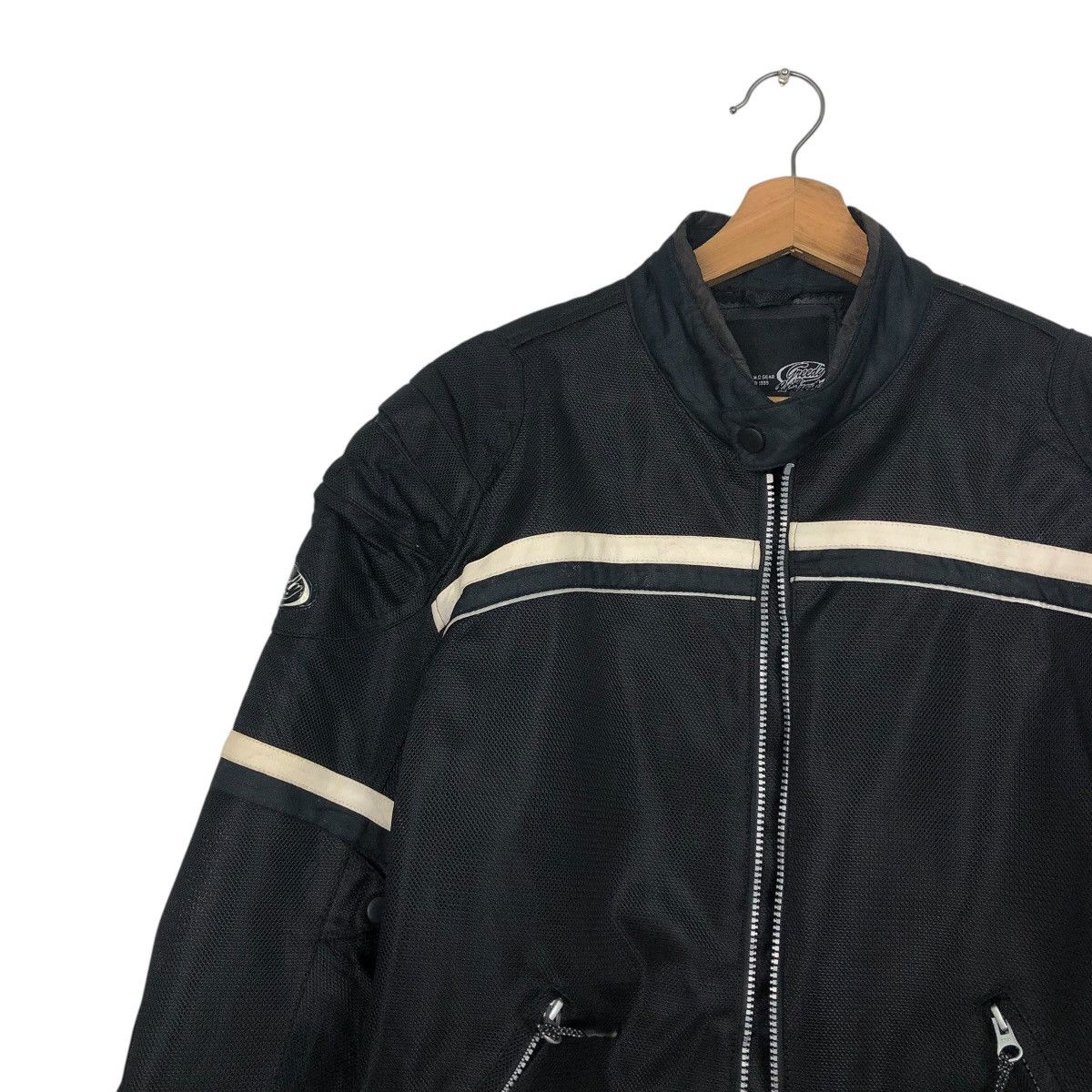 Japanese Brand 🔥RICH BLACK VINTAGE RACING BIKER JACKET GREEDY BIG LOGO Size US M / EU 48-50 / 2 - 9 Thumbnail