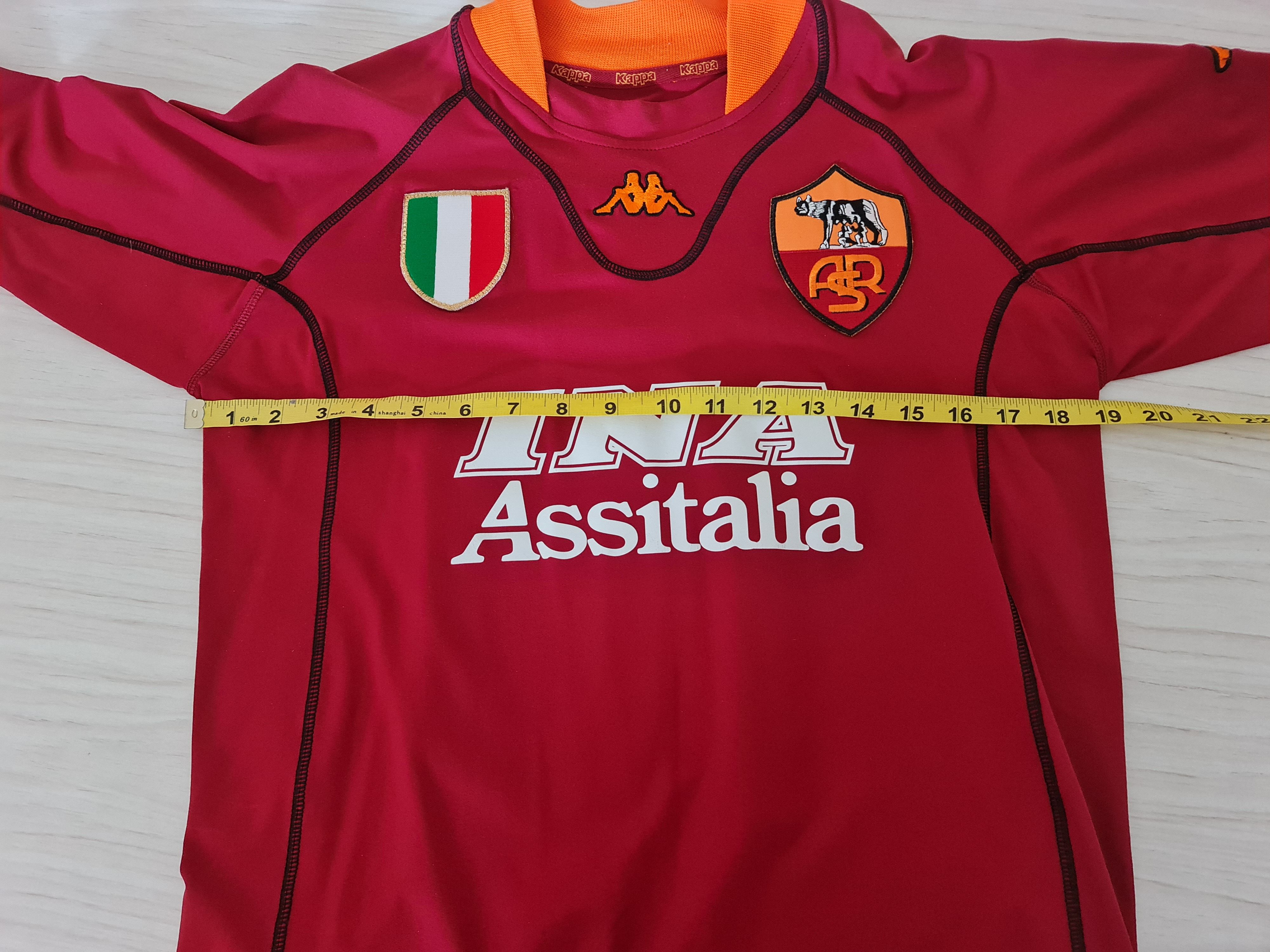 Kappa AS Roma 2001/02 Home Jersey S/S Totti 10 Kappa Kombat Large Size US L / EU 52-54 / 3 - 12 Thumbnail